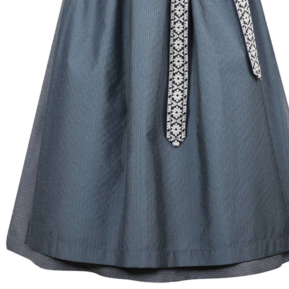 MarJo Dirndl Reichenfels Midnight/Denim Herz Ausschnitt 70cm