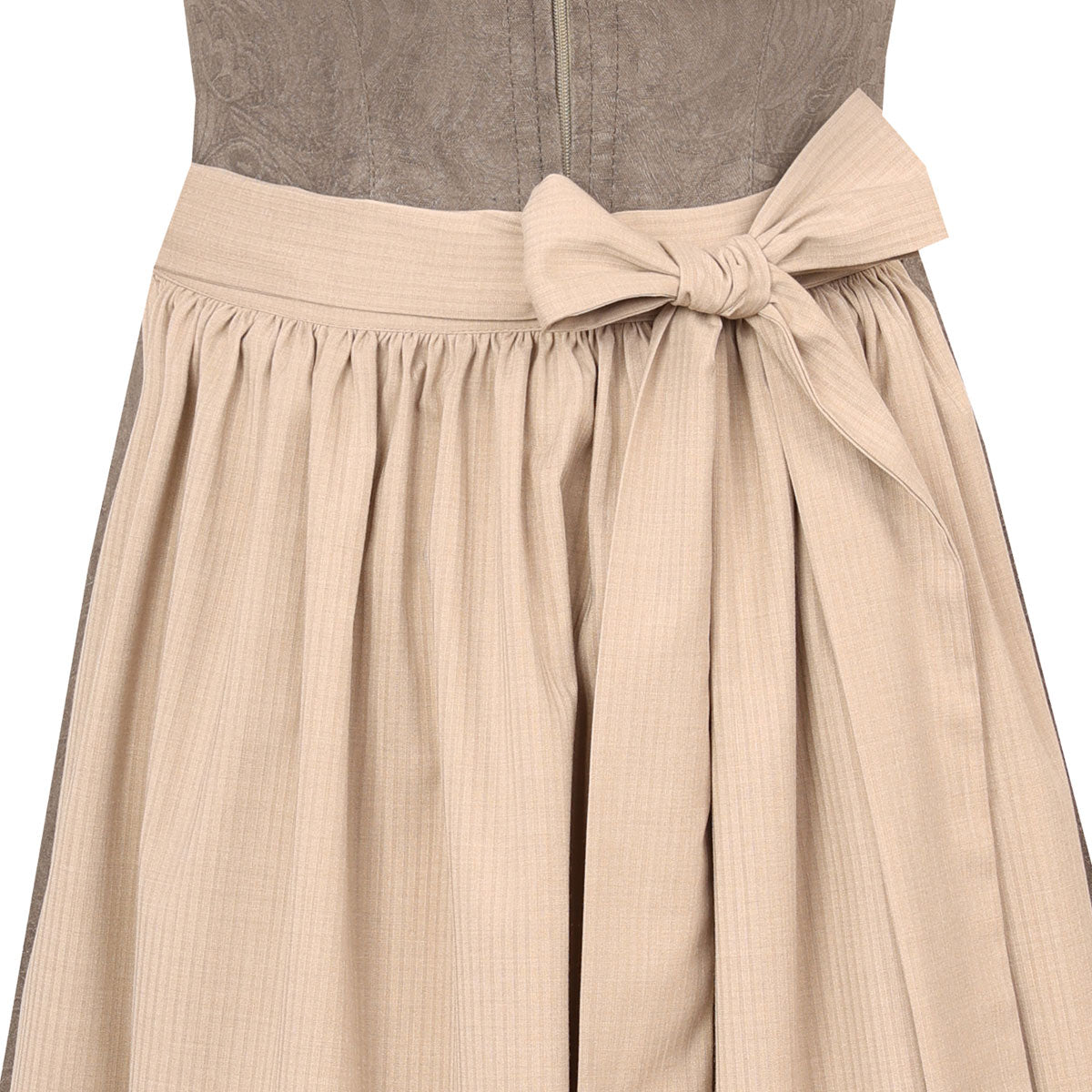 MarJo Dirndl Sauerlach Sand Reißverschluss 70 cm - Datschi Trachten