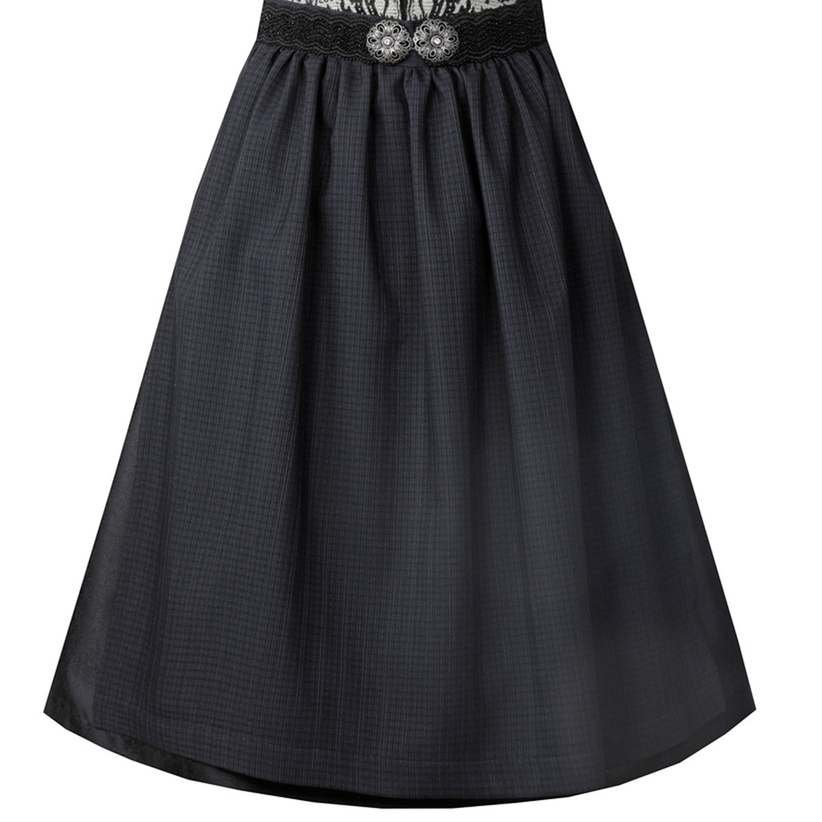 MarJo Dirndl Schöfweg Schwarz Florales Muster 65cm - Datschi Trachten