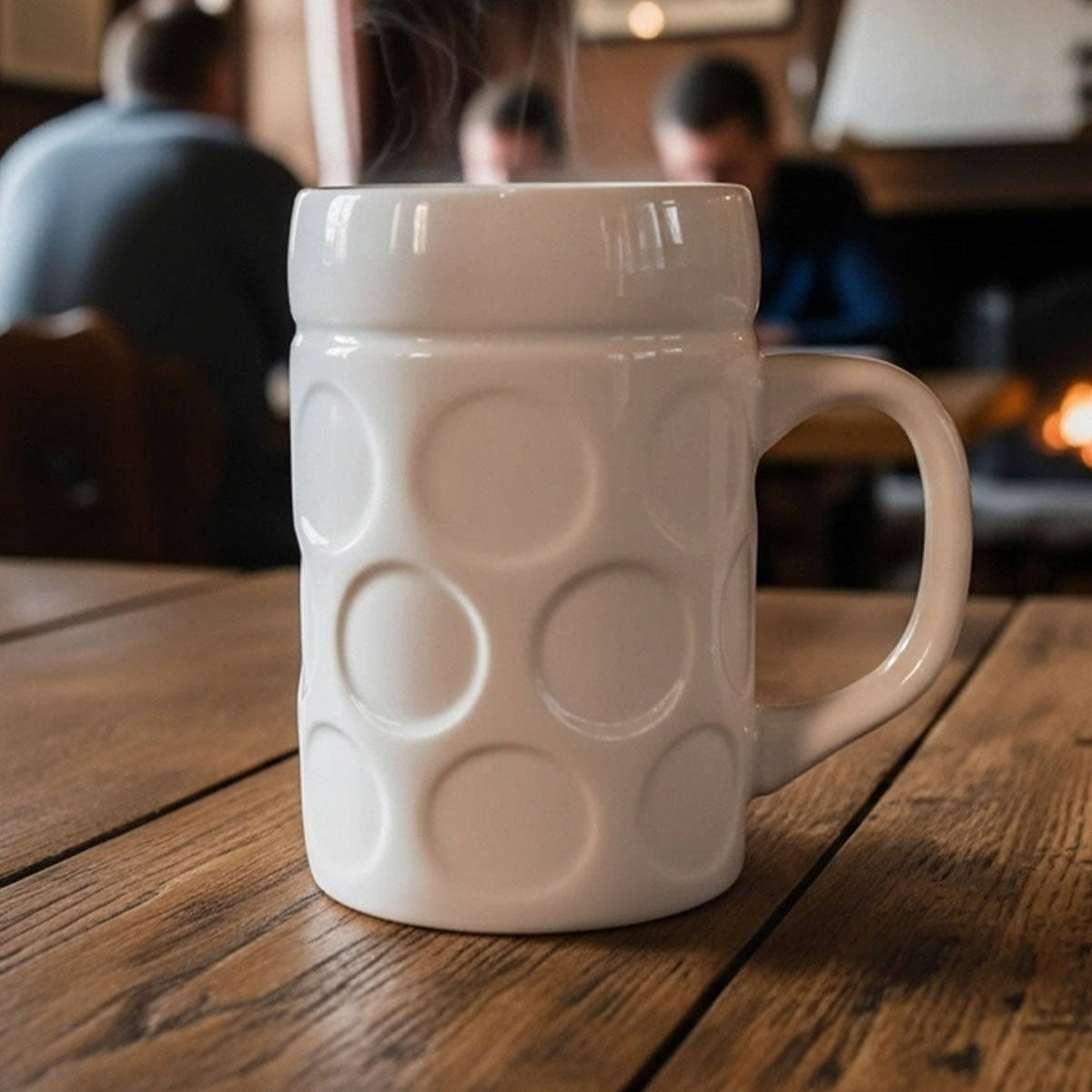 Maßkrug Kaffeetasse Weiß