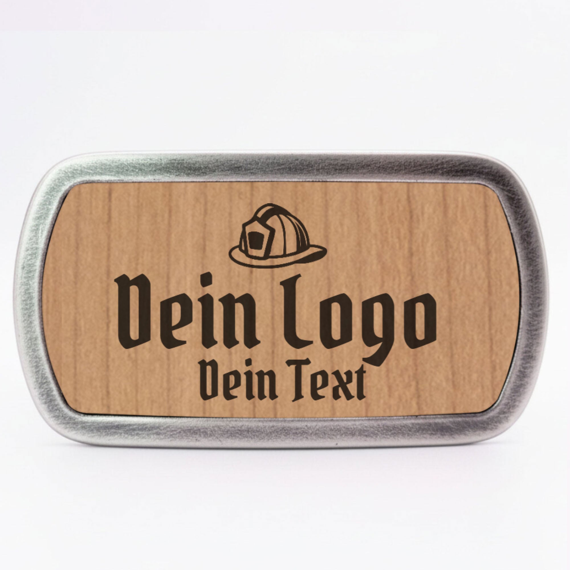 Schlichte Gürtelschnalle mit eigenem Logo ab 1 Stk.