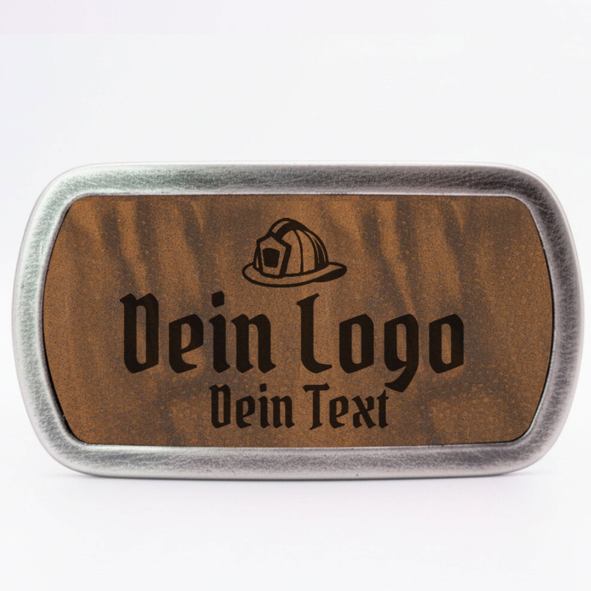 Schlichte Gürtelschnalle mit eigenem Logo ab 1 Stk.