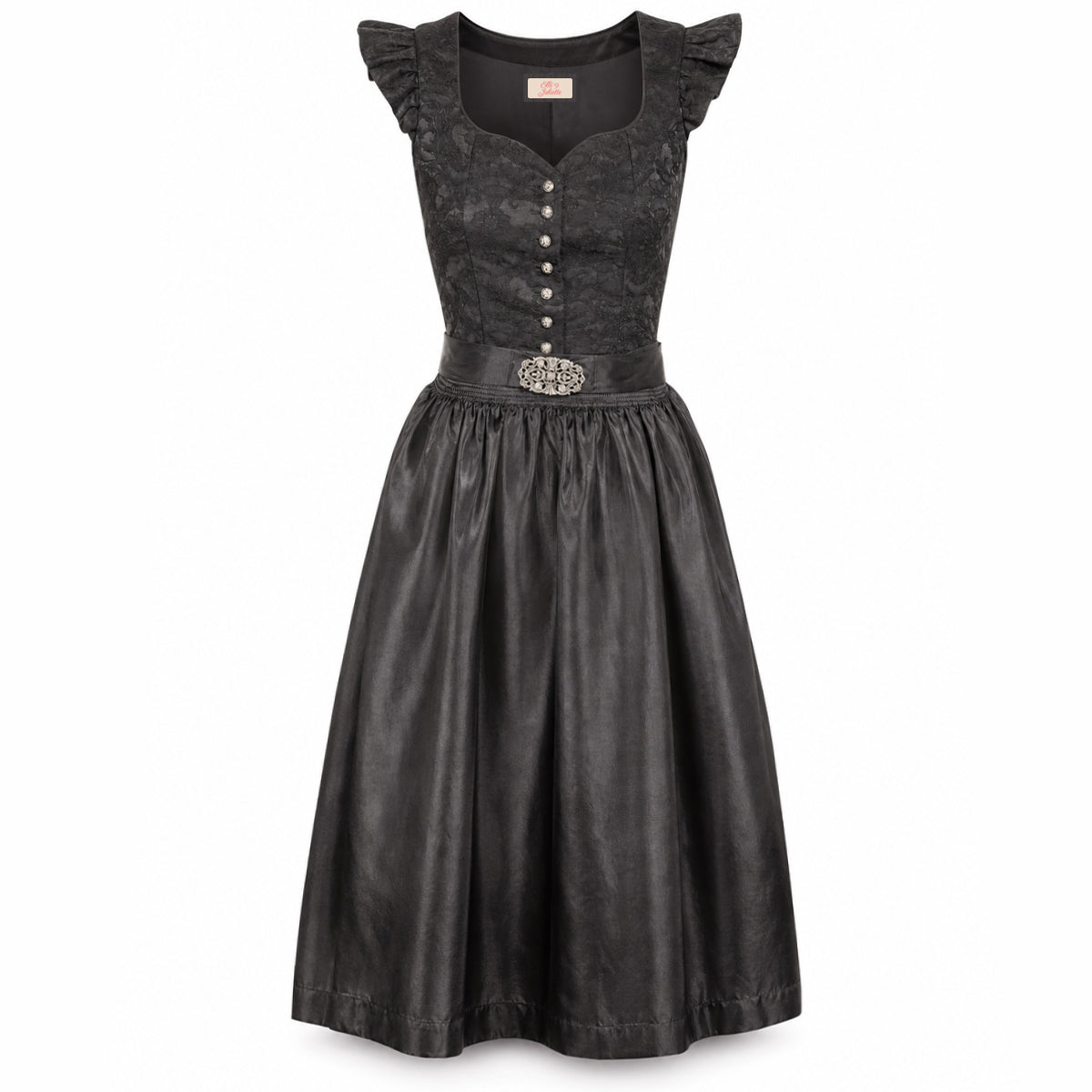 Elli & Juliette Dirndl Emanuela Elara Schwarz mit Flügelarm 70 cm