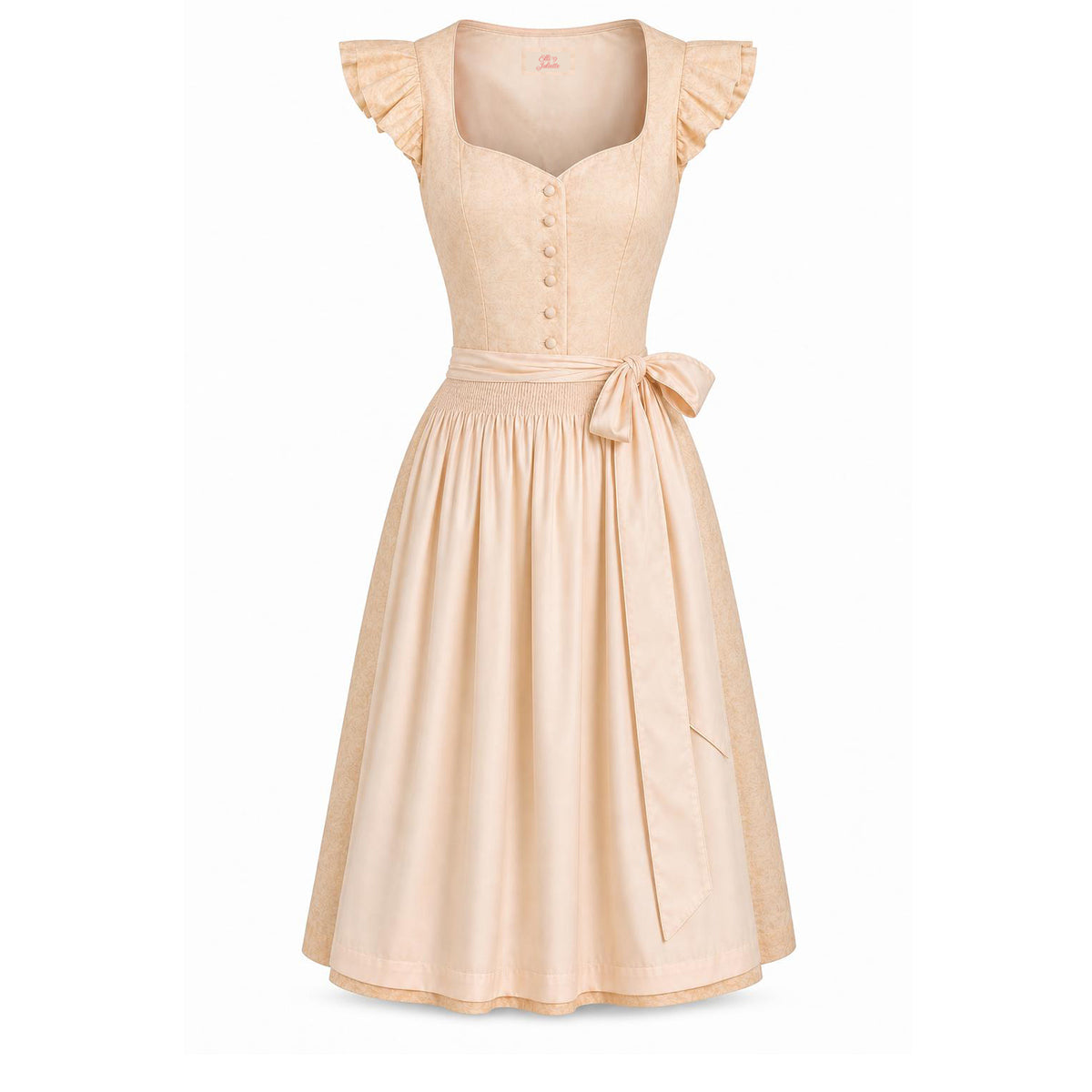 Elli & Juliette Dirnd Charlotta Aurora Apricot Flügelarm 70cm