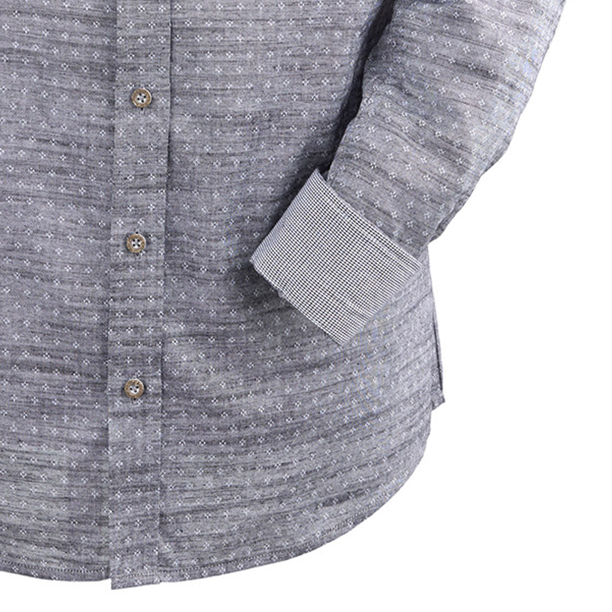 Trachtenhemd Schwarz gemustert Kentkragen - Datschi Trachten