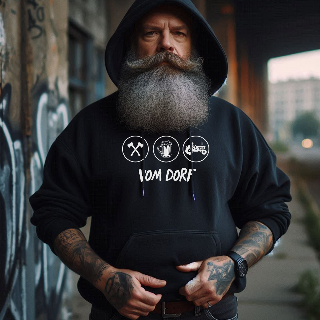 Vom Dorf Hoodie - Datschi Trachten