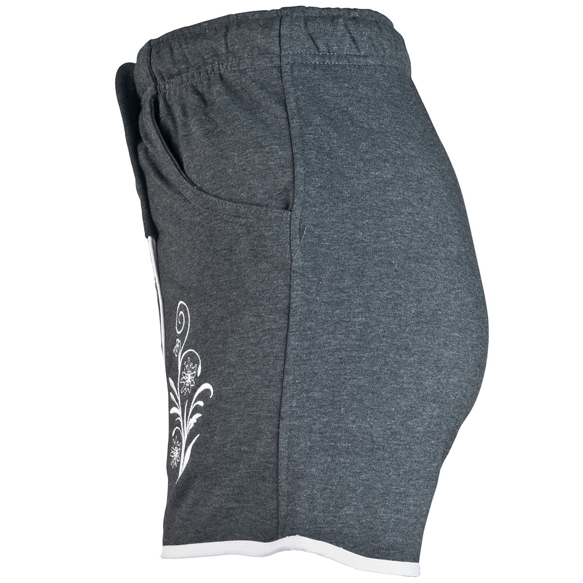 Damen Lederhosen Jogginghose Kurz Dunkelgrau - Datschi Trachten