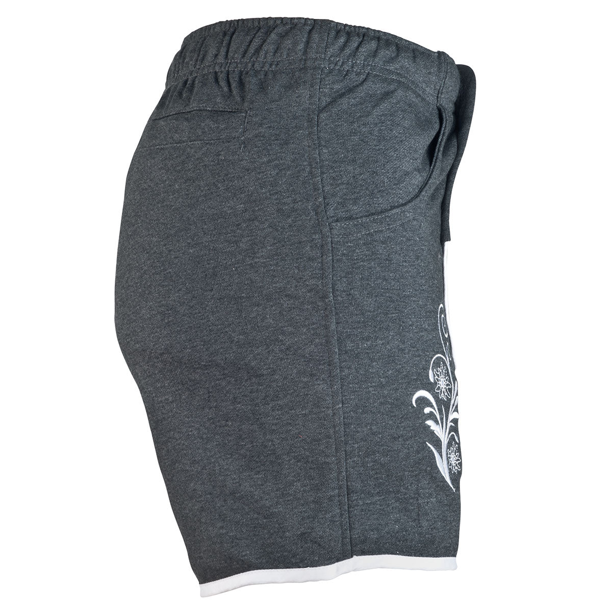 Damen Lederhosen Jogginghose Kurz Dunkelgrau - Datschi Trachten