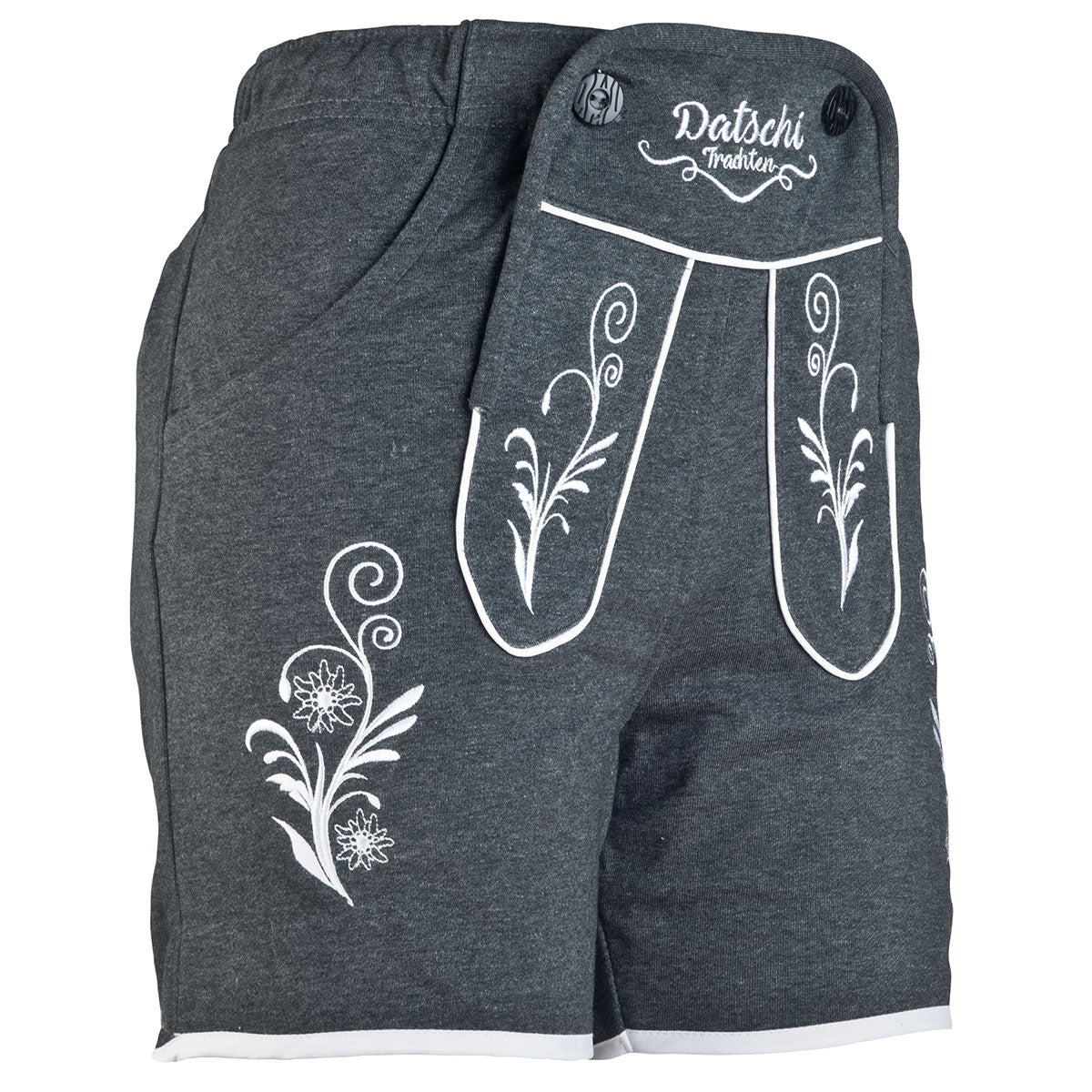 Damen Lederhosen Jogginghose Kurz Dunkelgrau - Datschi Trachten