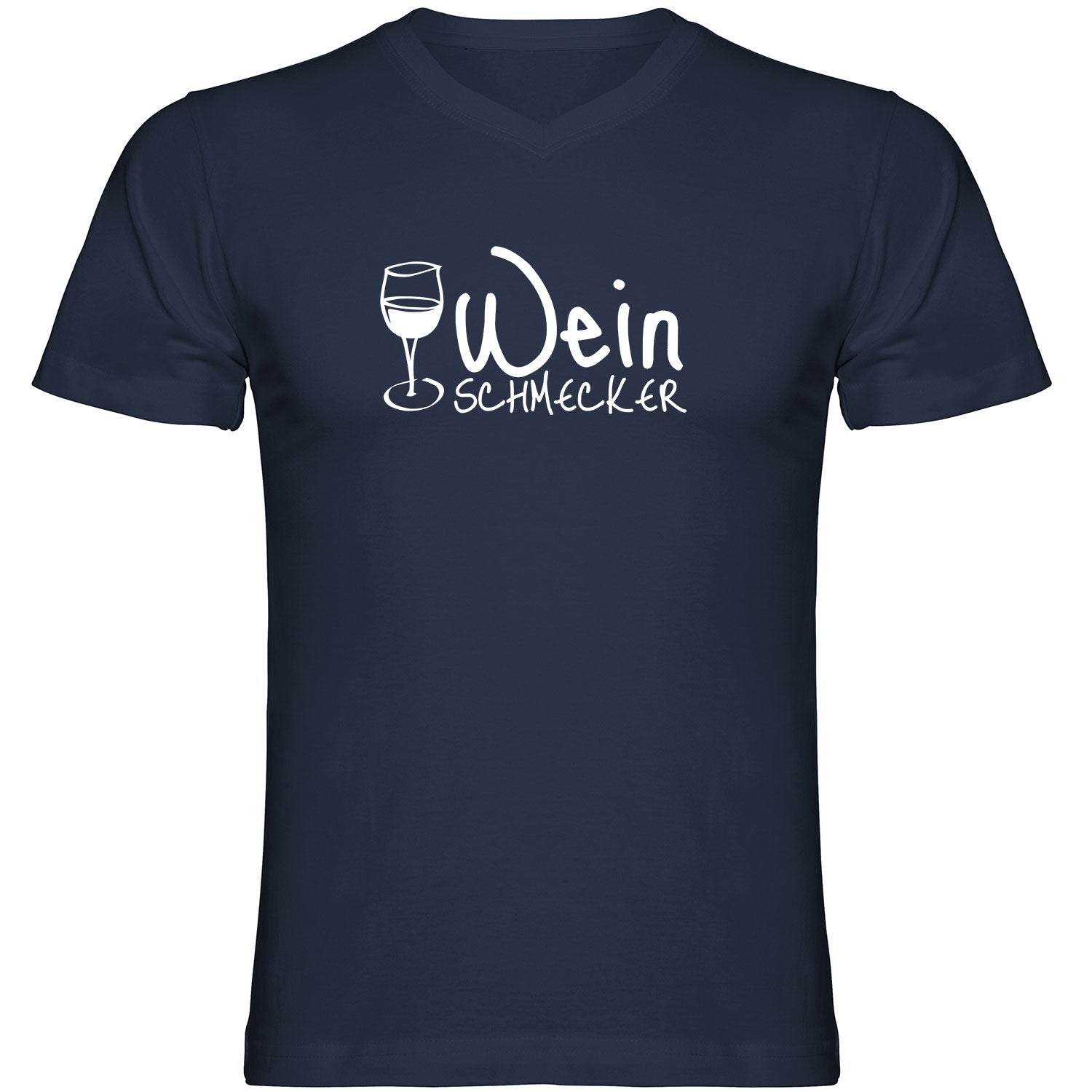 Weinschmecker Herren Tshirt V-Ausschnitt - Datschi Trachten