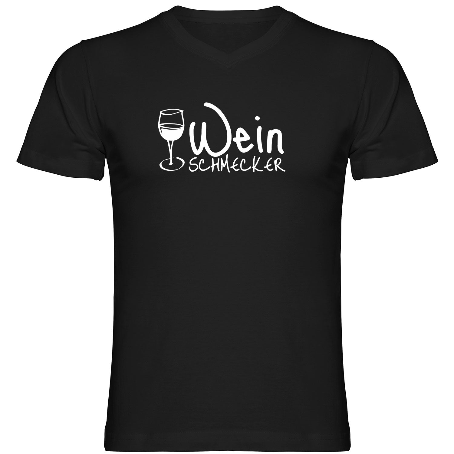 Weinschmecker Herren Tshirt V-Ausschnitt - Datschi Trachten