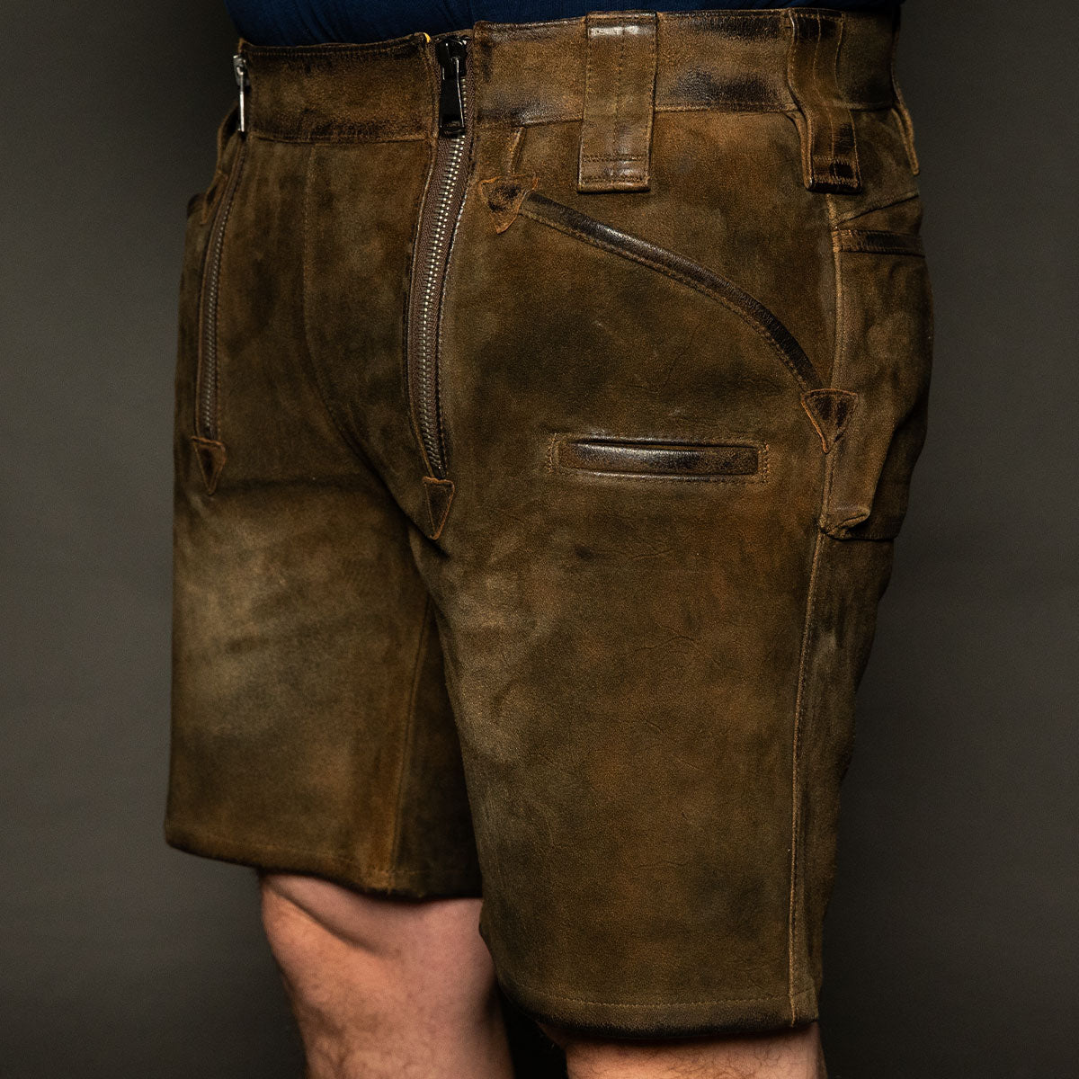 Datschi Trachten Zunft Lederhose Richtfest Braun