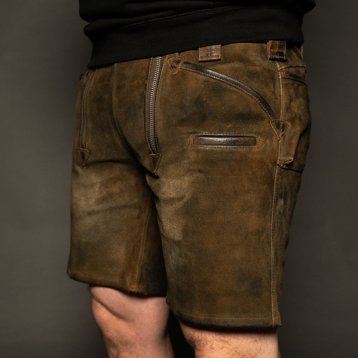 Datschi Trachten Zunft Lederhose Richtfest Braun