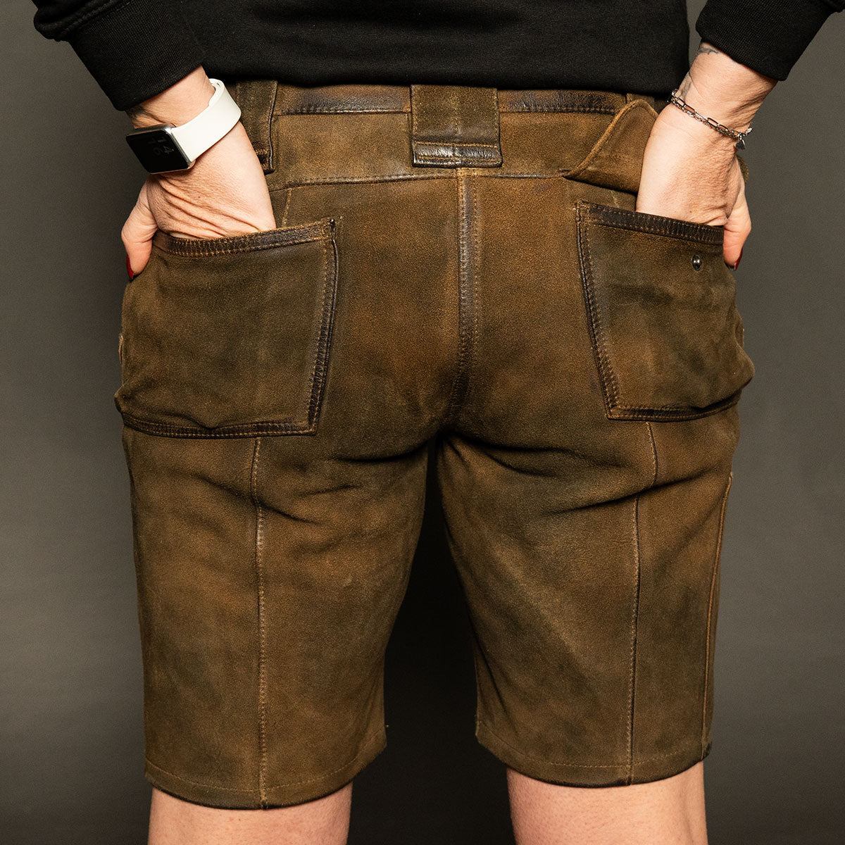 Datschi Trachten Damen Zunft Lederhose Richtfest Braun Wildbock Leder - Datschi Trachten