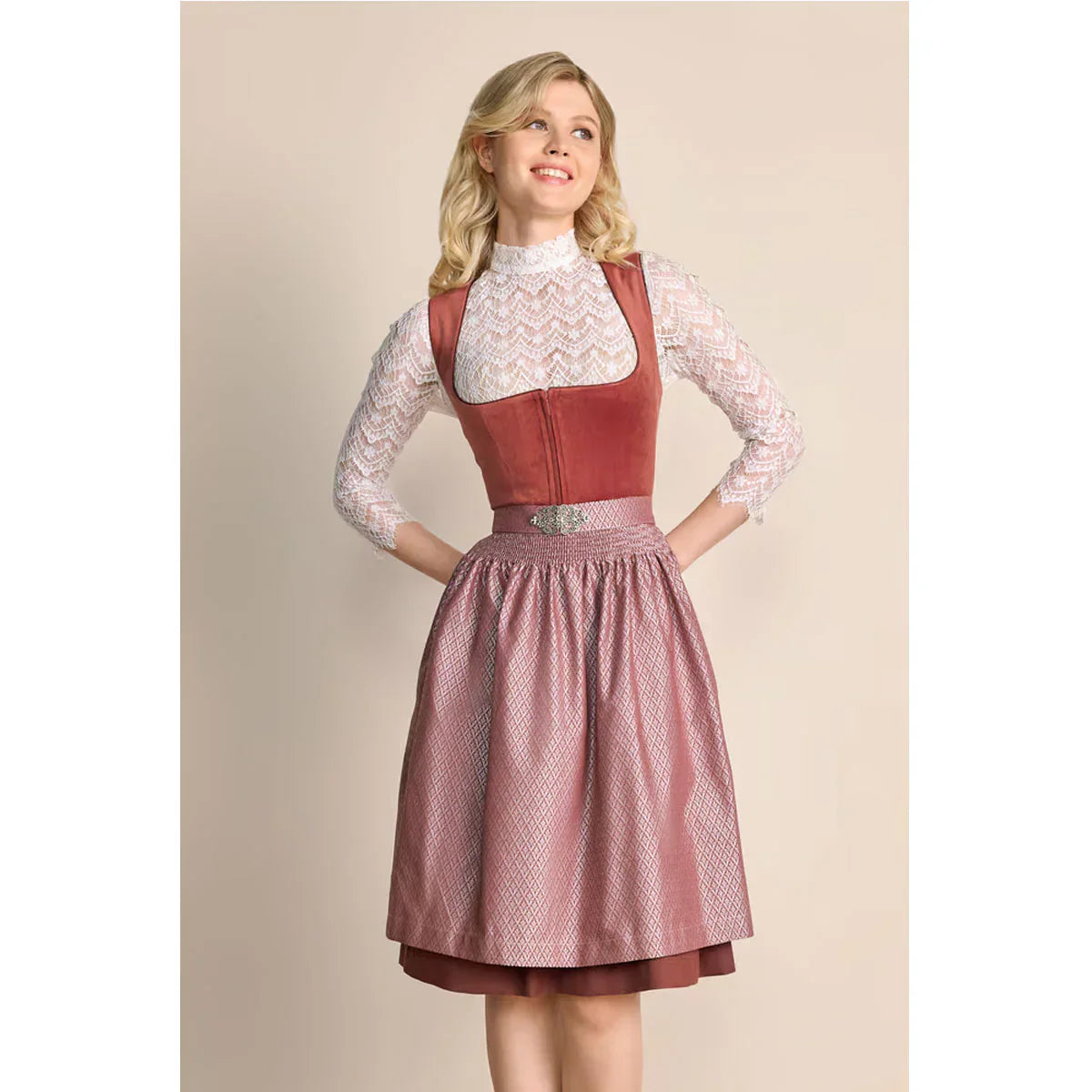 Krüger Dirndl Midi | Elegantes Trachtenkleid