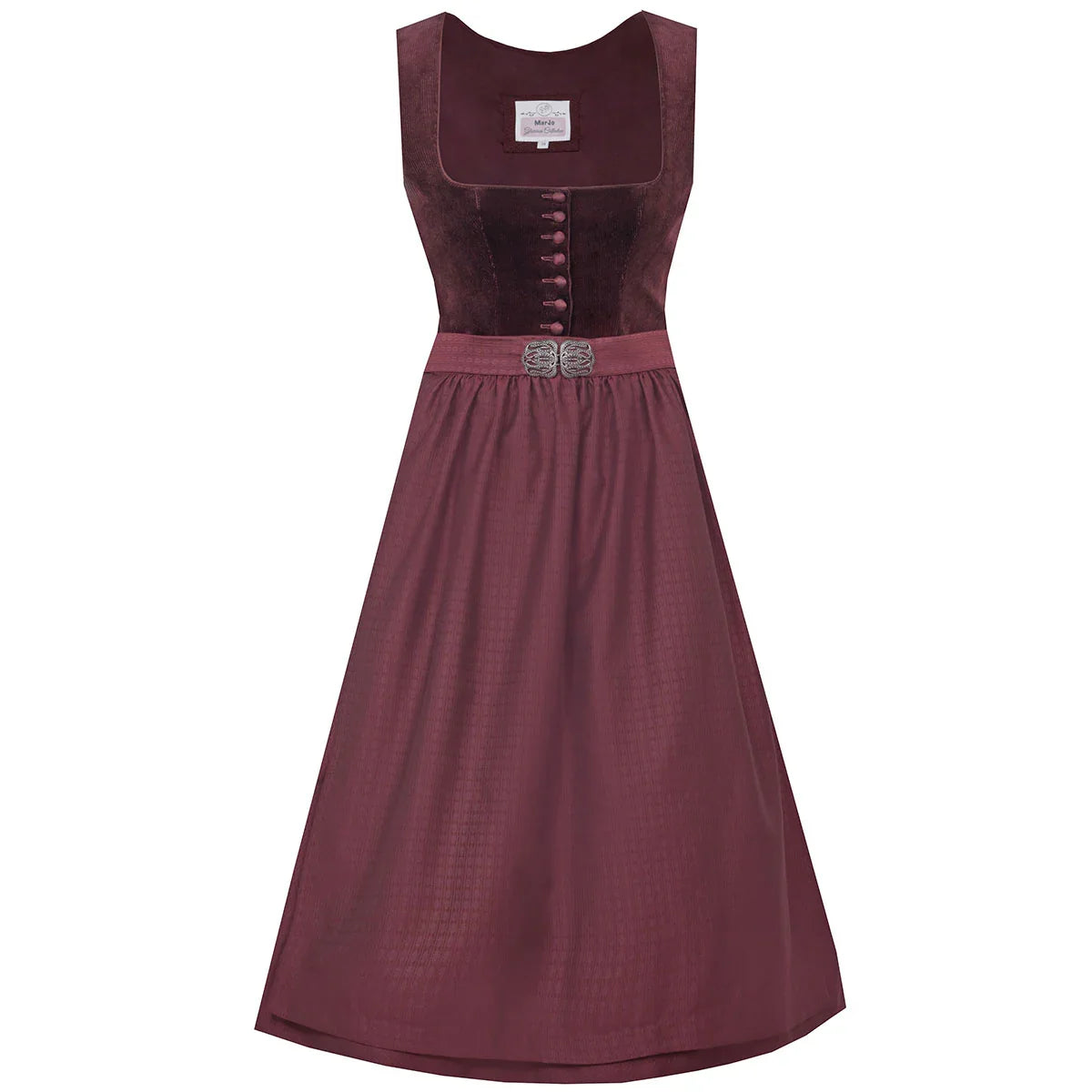 MarJo Dirndl Größe 44 in Bordeaux mit Cordmieder und Schürze für Oktoberfest und Feste
