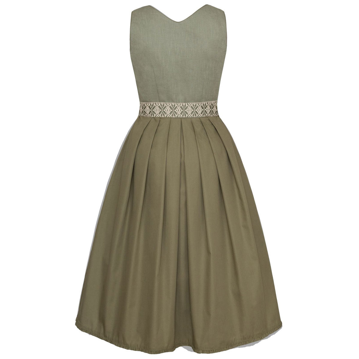 Alpenfee Dirndl Lilli Mint Salbei Grün Hinten