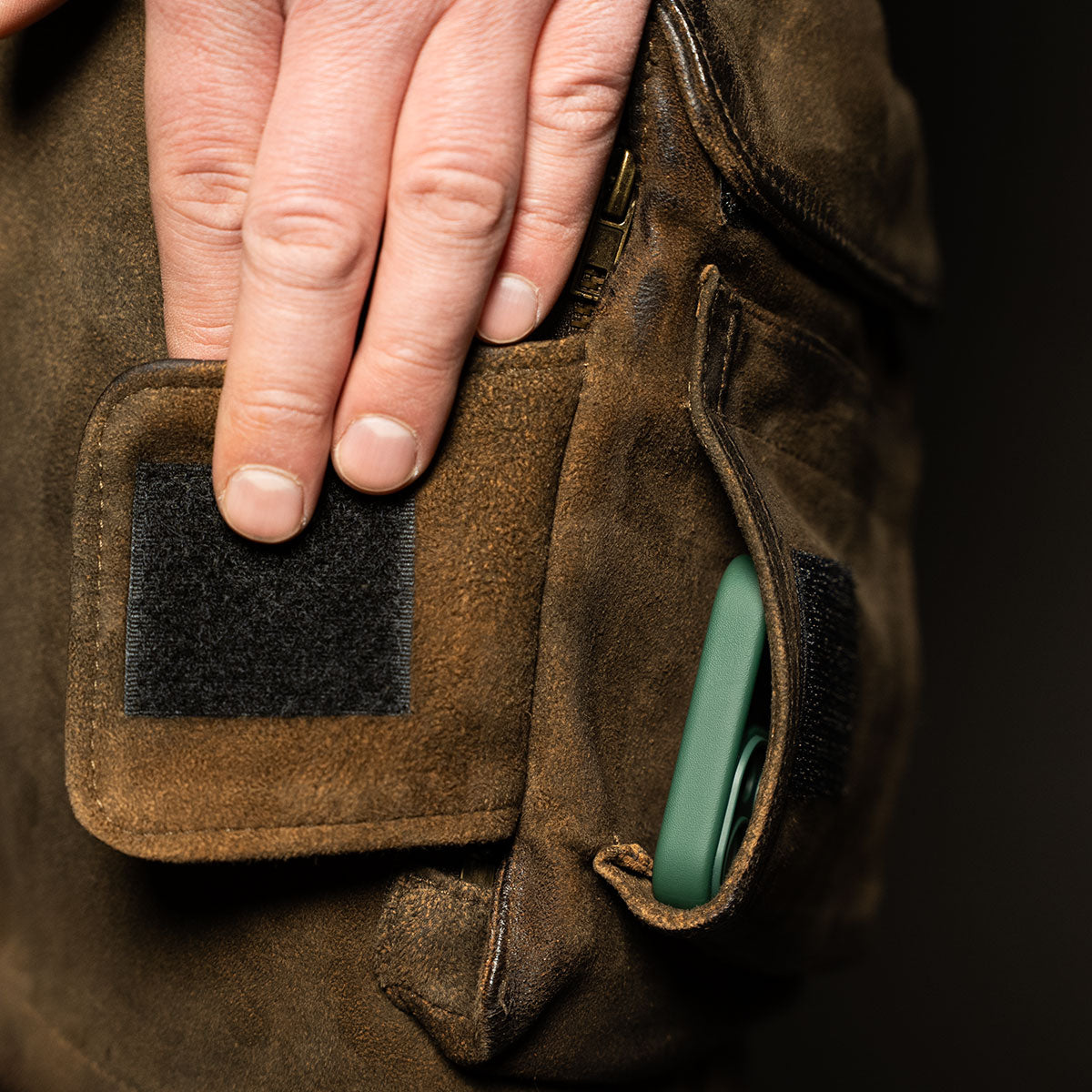 Datschi Trachten Cargo Lederhose Xaver Shorts Braun