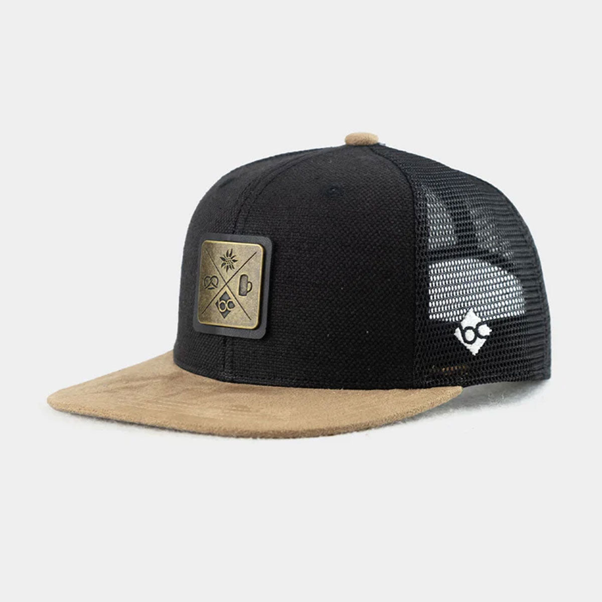 Bavarian Caps Kreizweis Schwarzgrau - Datschi Trachten