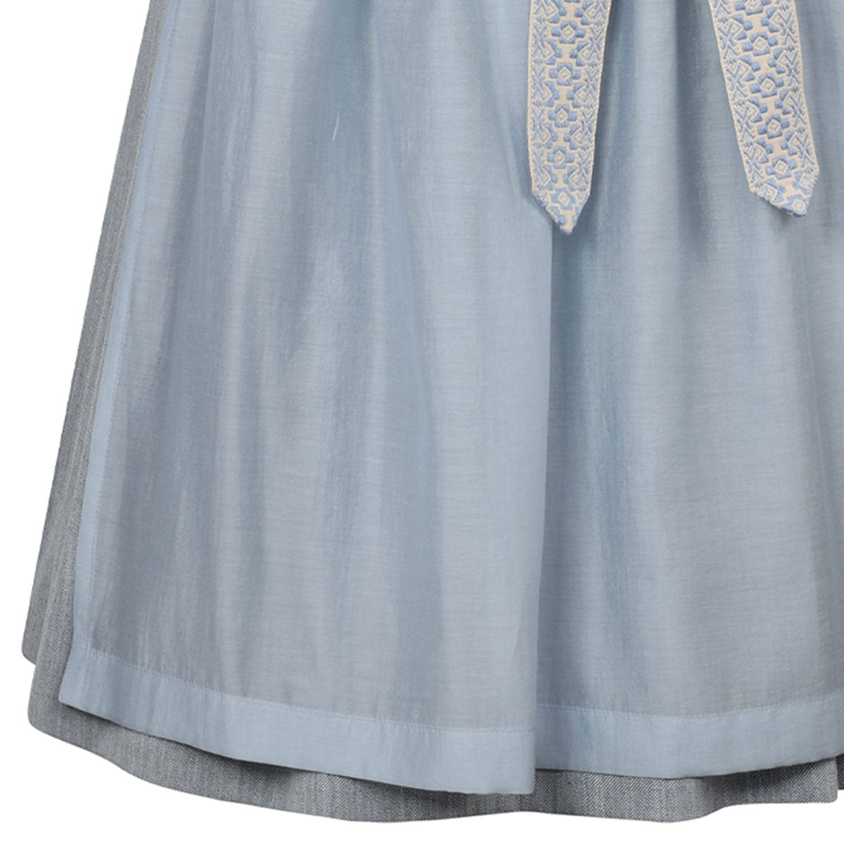 MarJo Dirndl Leopoldsdorf Vintage Himmelblau 70 cm - Datschi Trachten