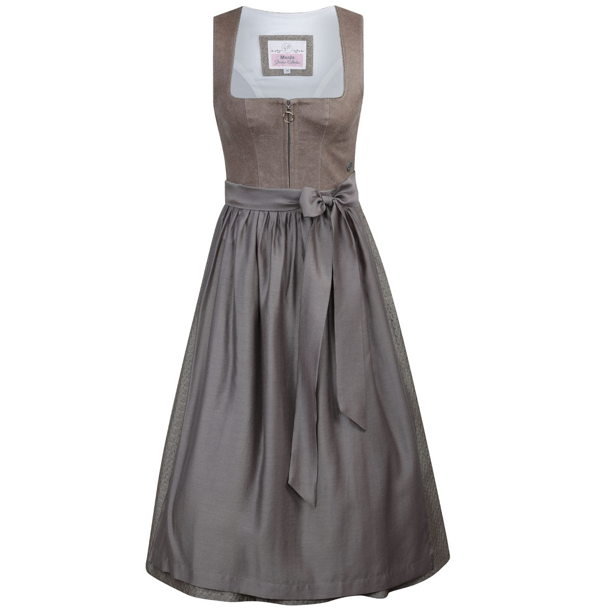 MarJo Dirndl Petershausen Affogato Lederoptik-Mider 70 cm - Datschi Trachten