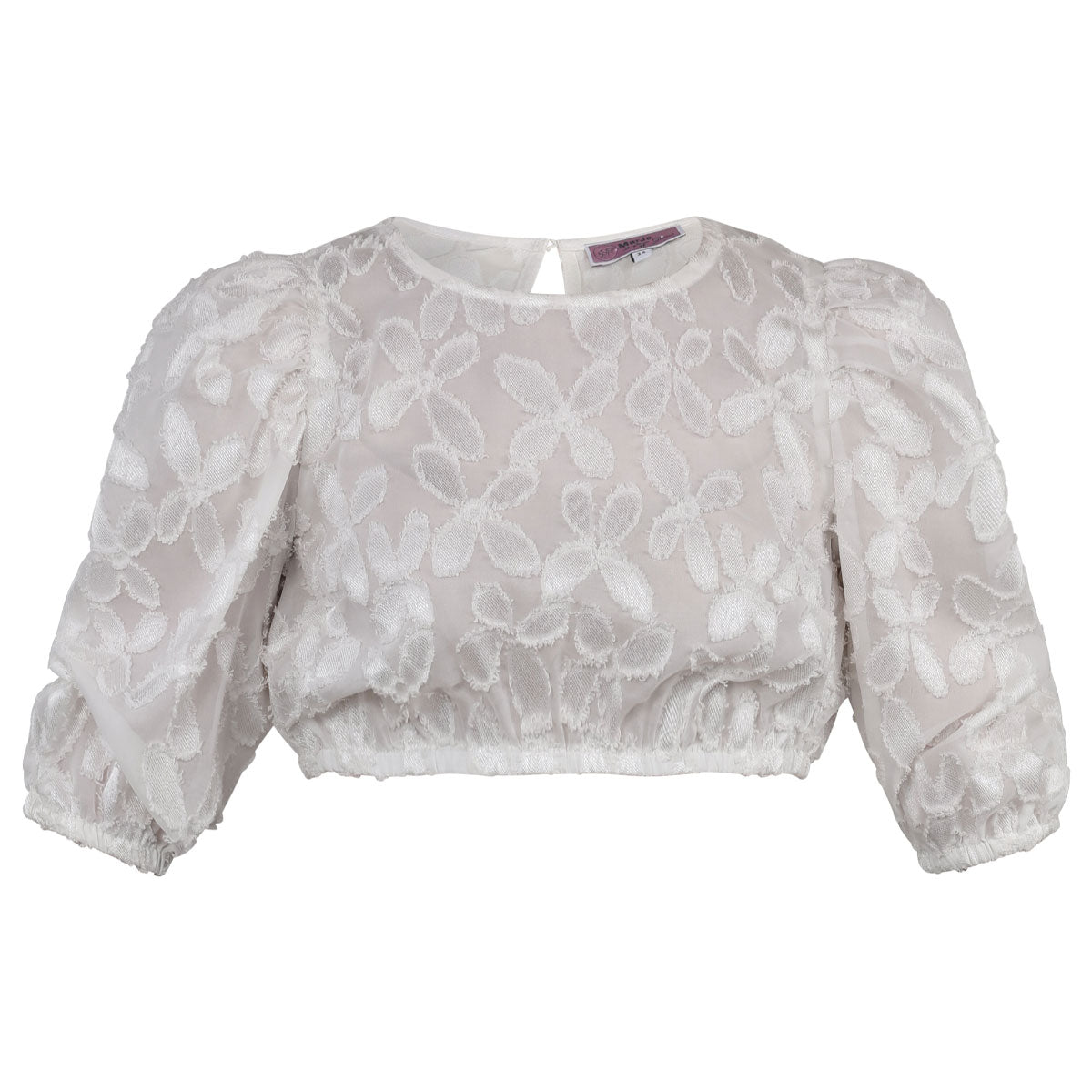 MarJo Dirndlbluse Karlstein Off White Dreiviertelarm Puffarm - Datschi Trachten