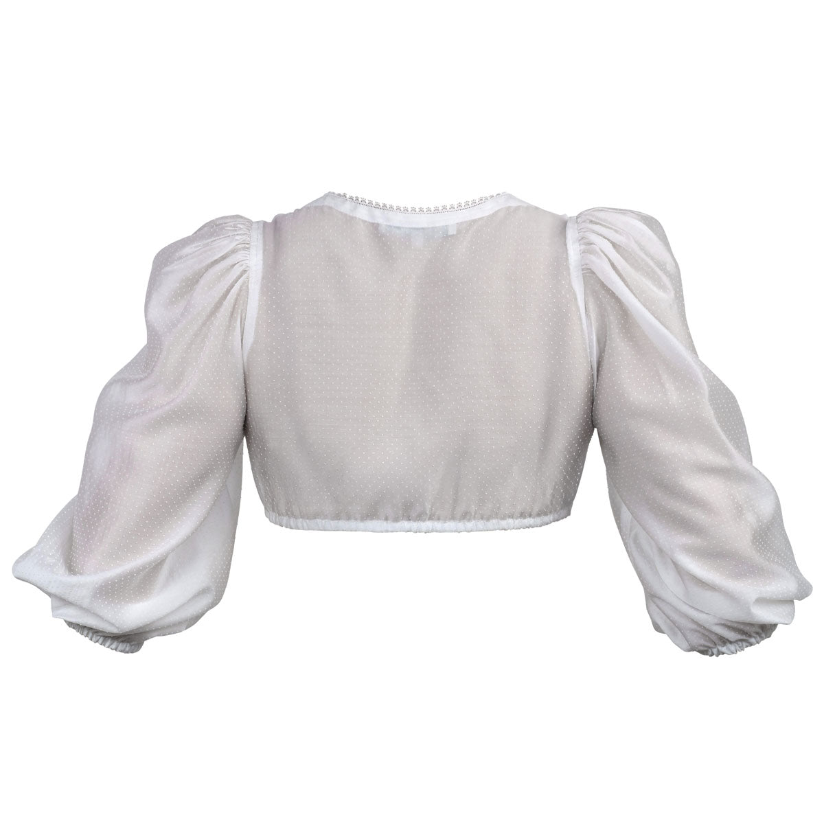 Madame Marie Dirndlbluse Orimee Off White Dreiviertelarm Puffärmel - Datschi Trachten
