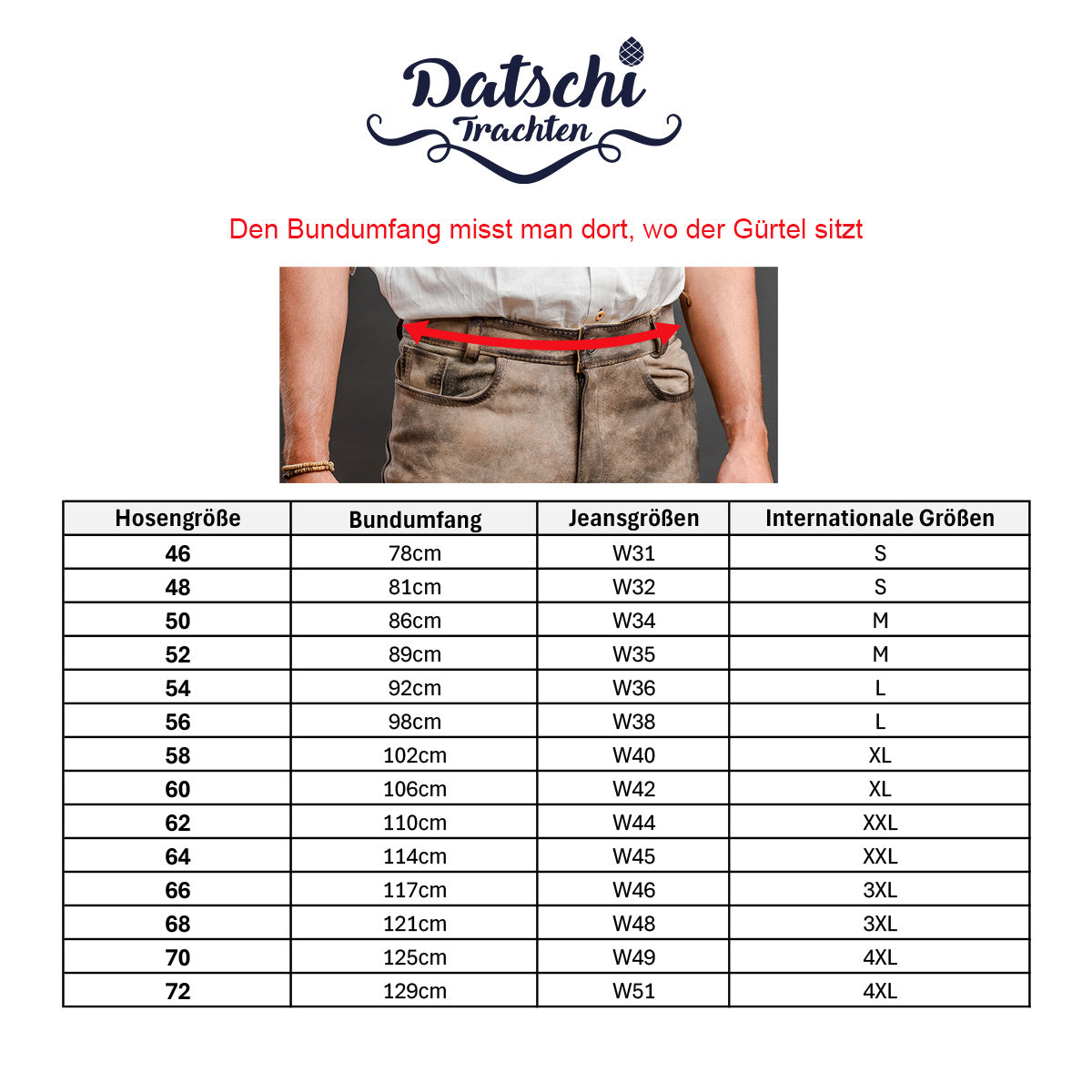Himmel Arsch und Zwirn Lederhose Sonntagshose Rustik Tabak Champagne - Datschi Trachten