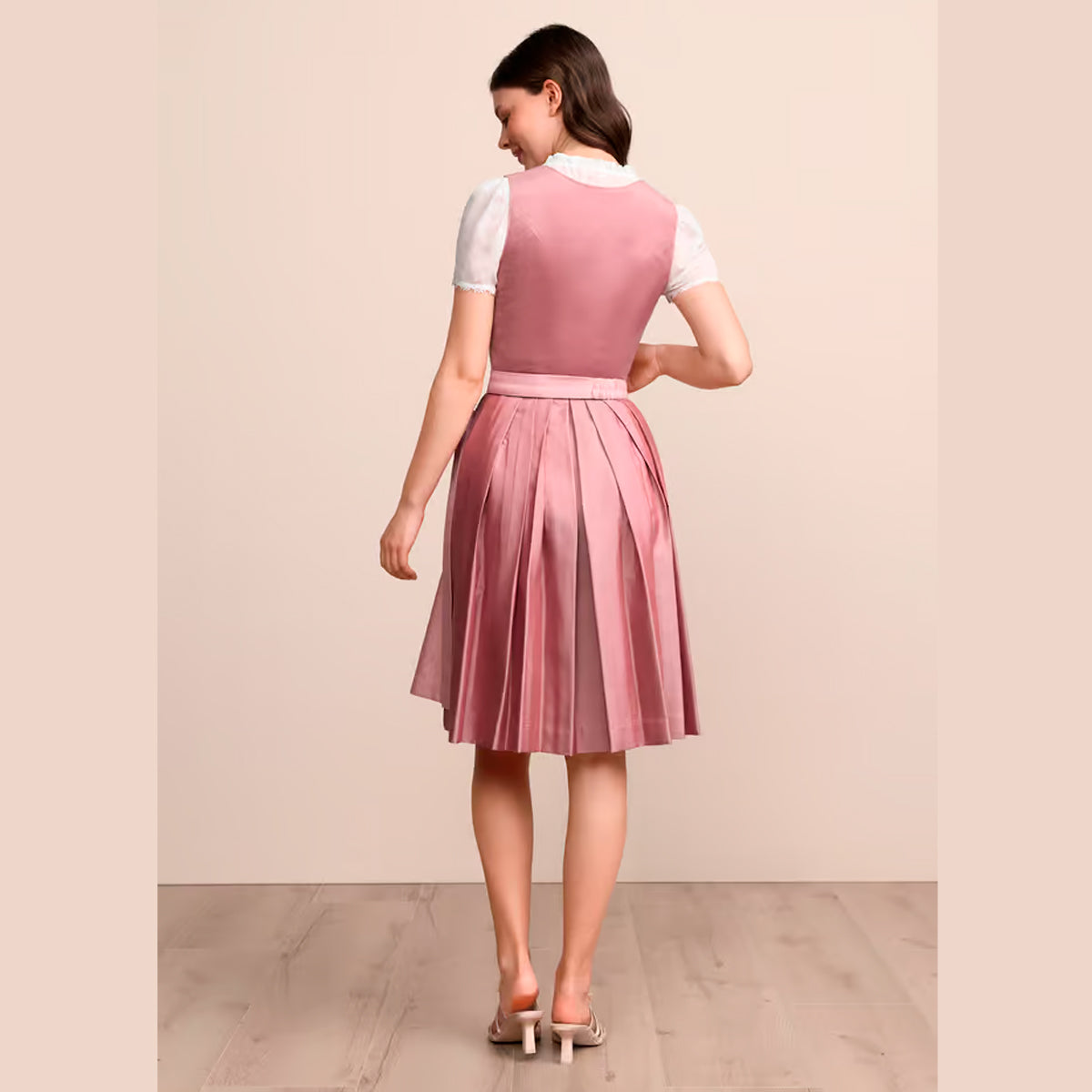 Krüger Dirndl Alisha Rose Samtdirndl 60cm