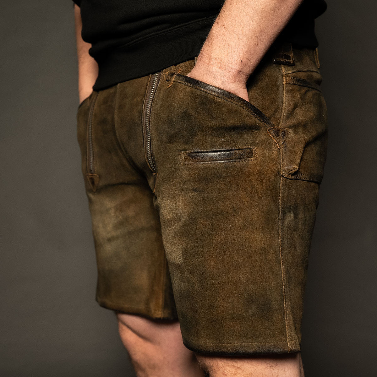 Datschi Trachten Zunft Lederhose Richtfest Braun