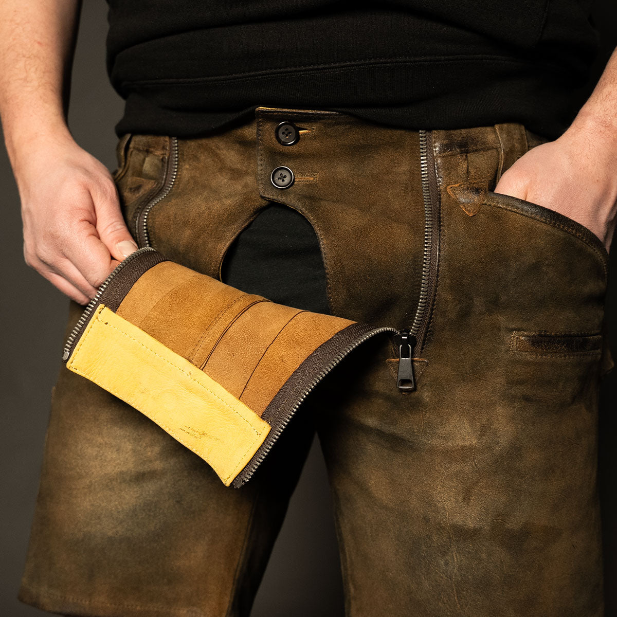 Datschi Trachten Zunft Lederhose Richtfest Braun