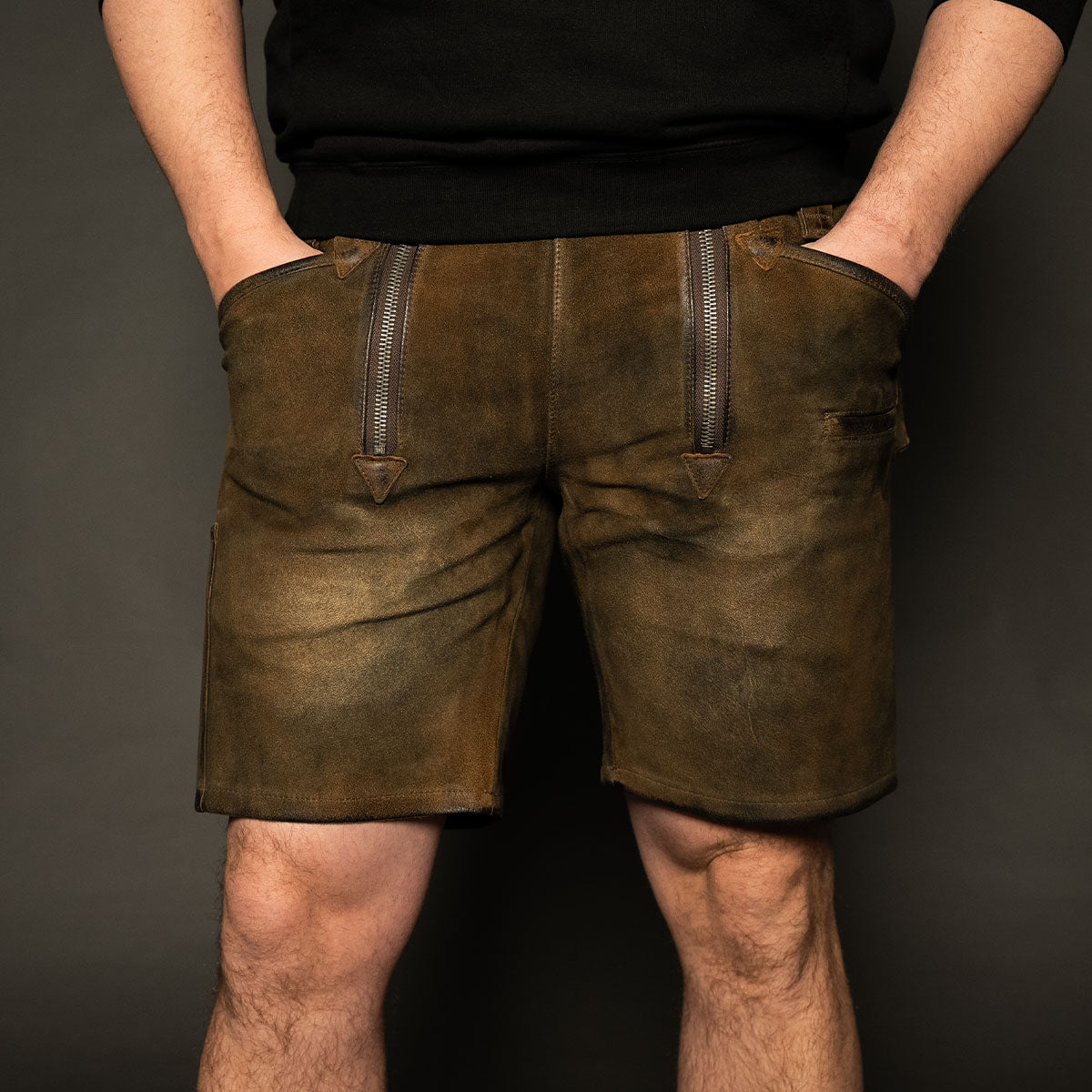 Datschi Trachten Zunft Lederhose Richtfest Braun