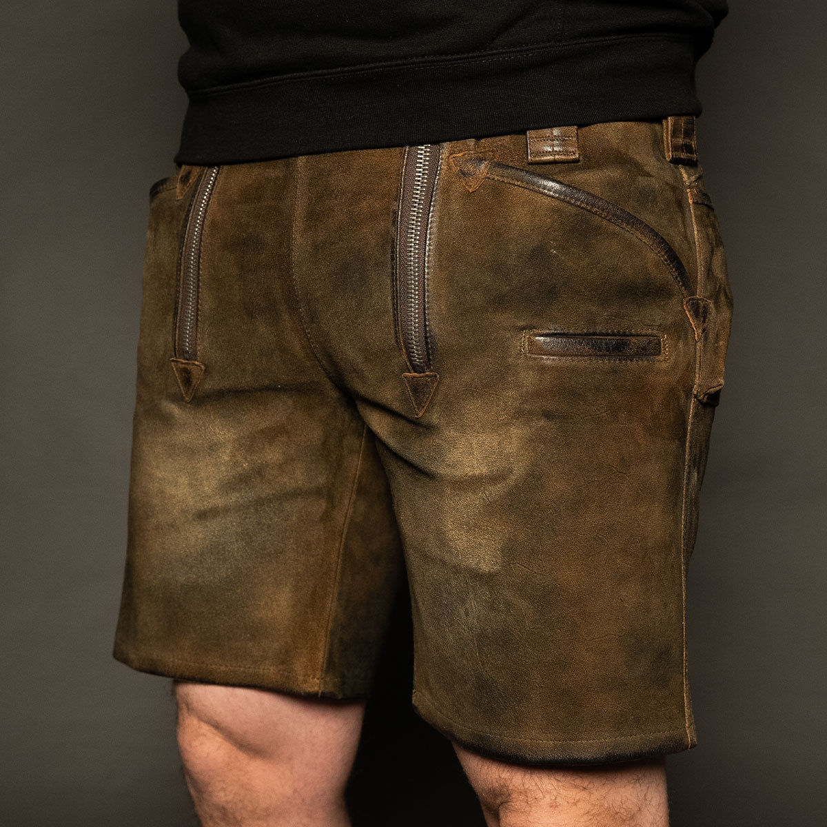 Datschi Trachten Zunft Lederhose Richtfest Braun