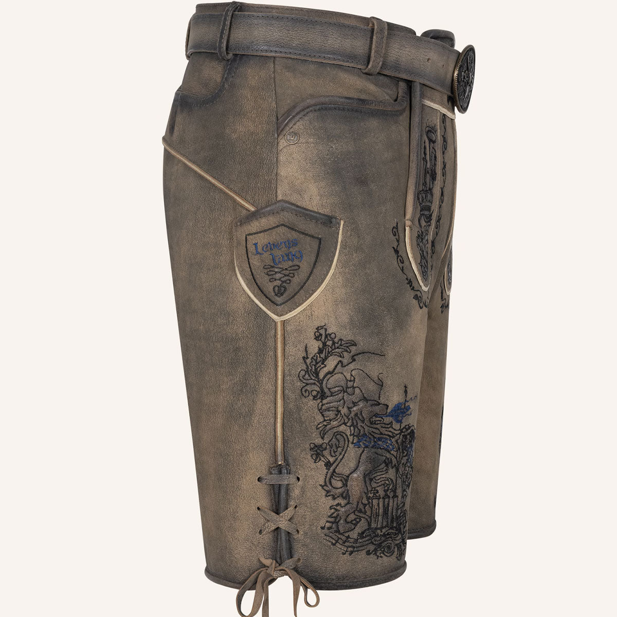 Krüger Lederhose Lebenslang mit Gürtel Tream Kollektion 2026
