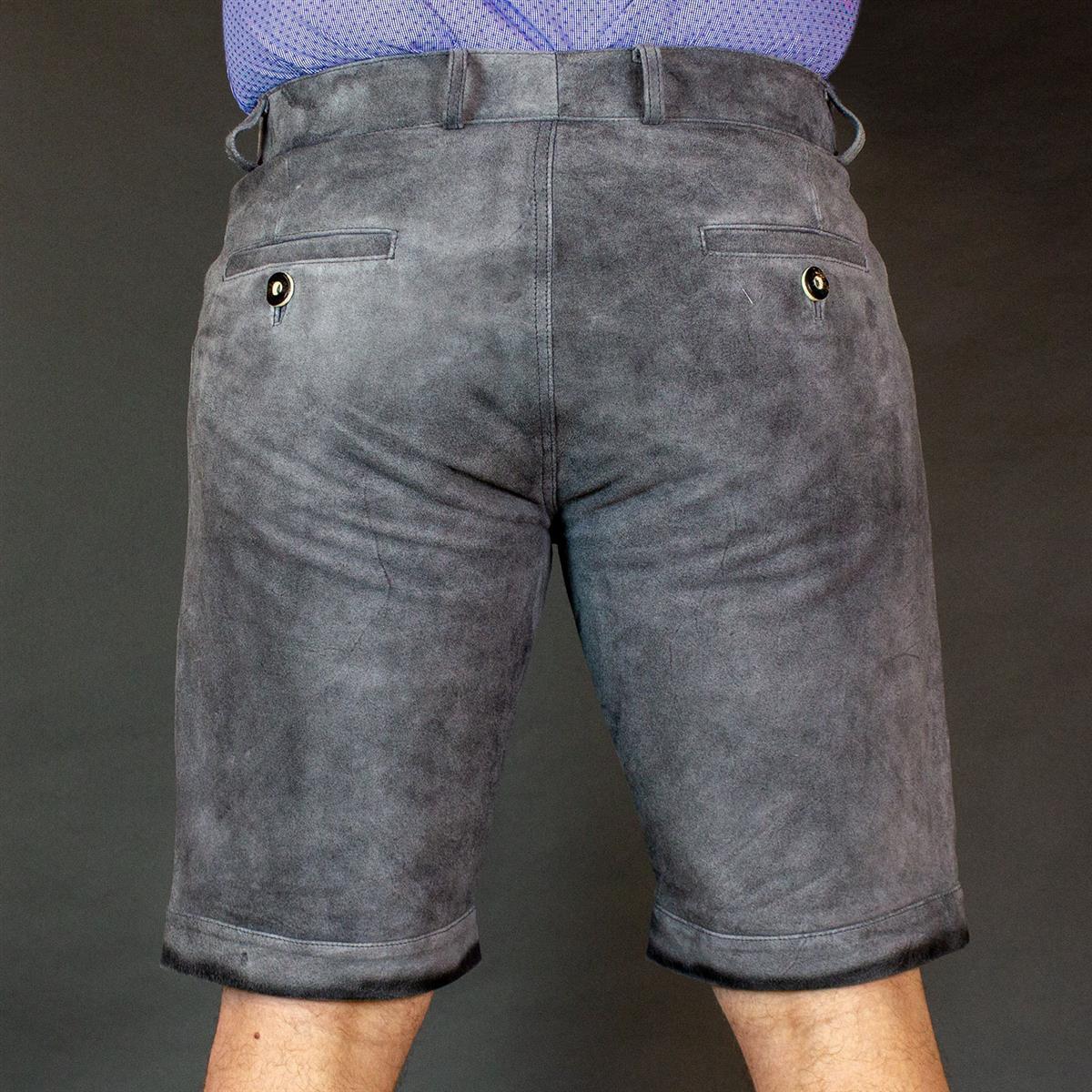 Datschi Trachten Lederhose Ludwig 2 Grau - Datschi Trachten