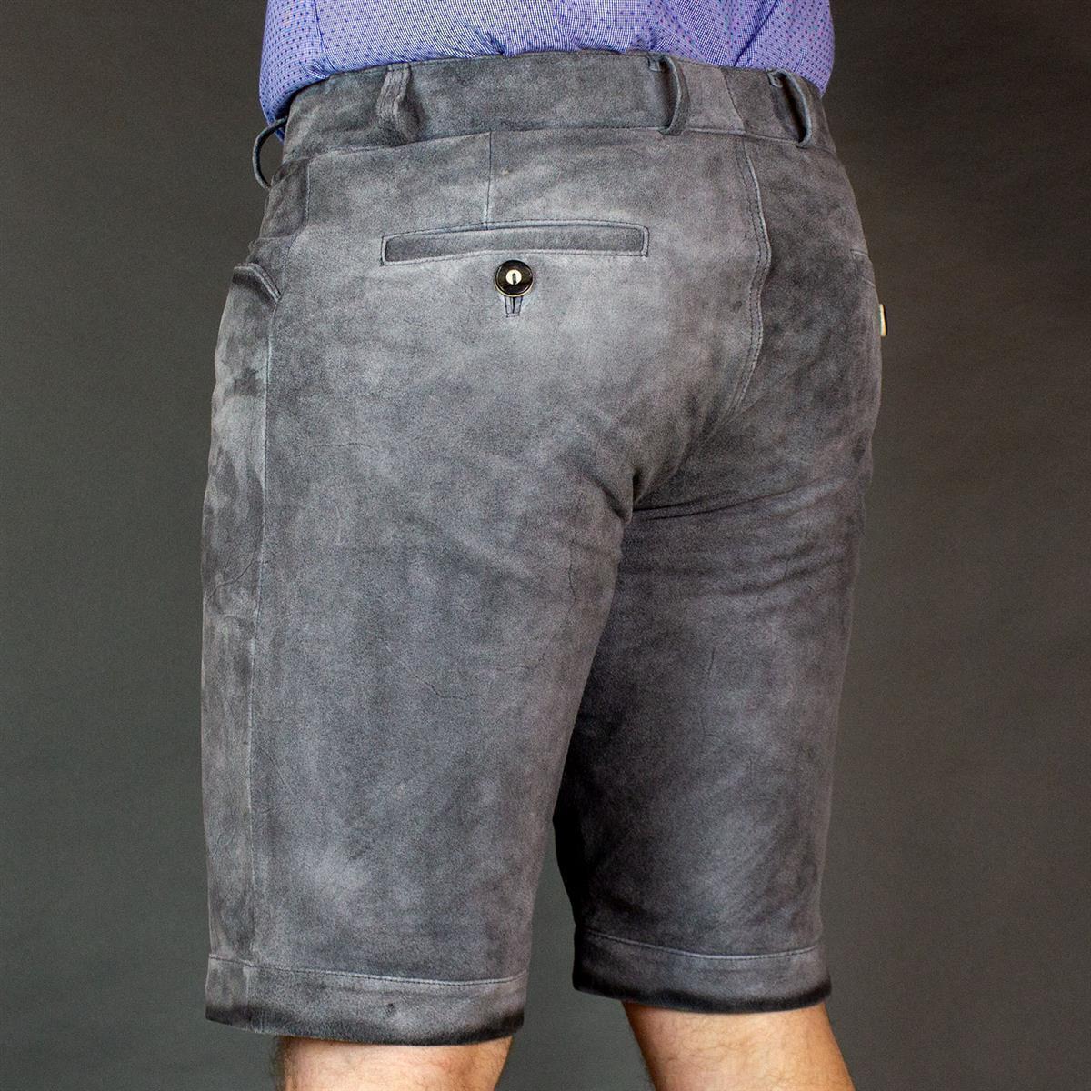 Datschi Trachten Lederhose Ludwig 2 Grau - Datschi Trachten