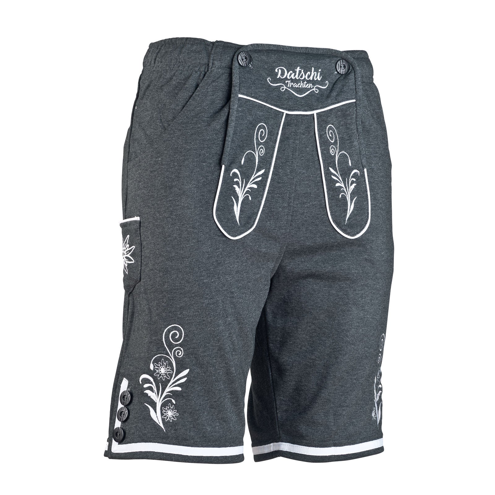 Lederhosen Jogginghose Kurz Dunkelgrau