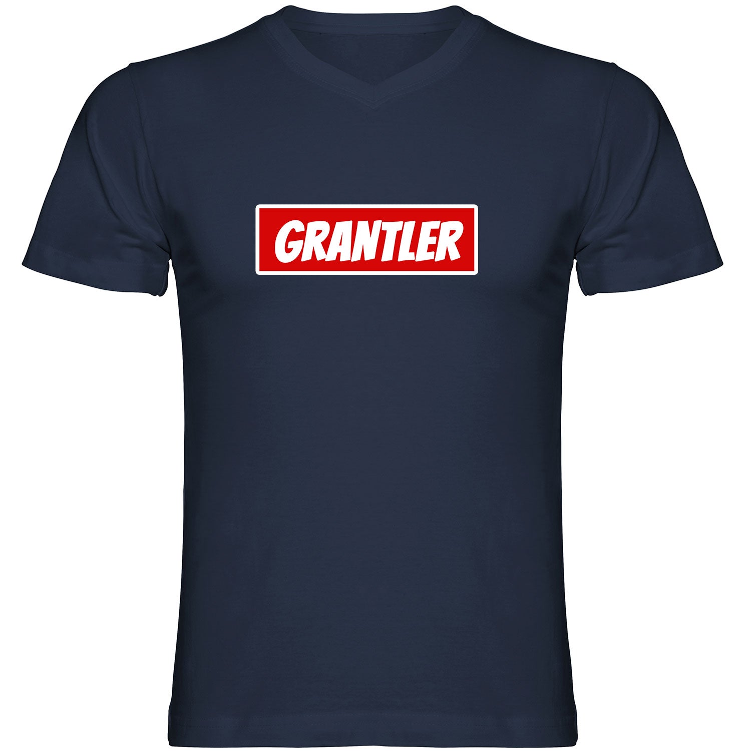 Grantler Logo Tshirt V-Ausschnitt - Datschi Trachten
