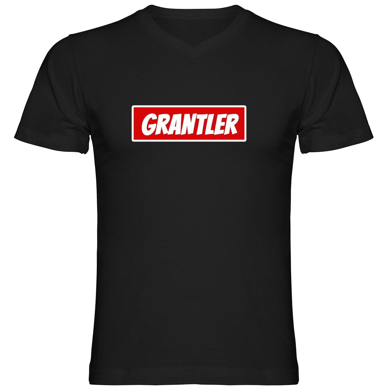 Grantler Logo Tshirt V-Ausschnitt - Datschi Trachten