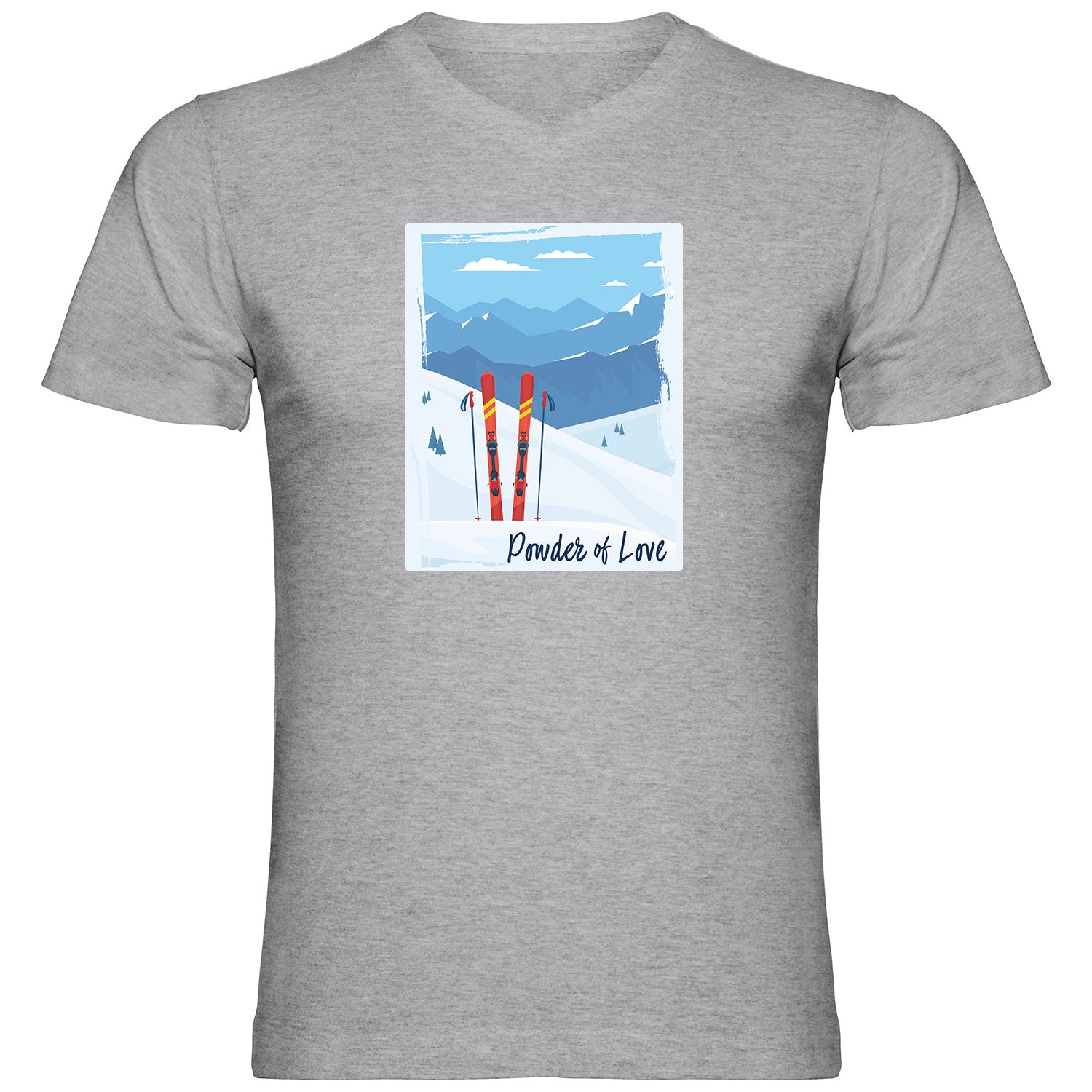 Powder of Love Herren Tshirt V-Ausschnitt - Datschi Trachten