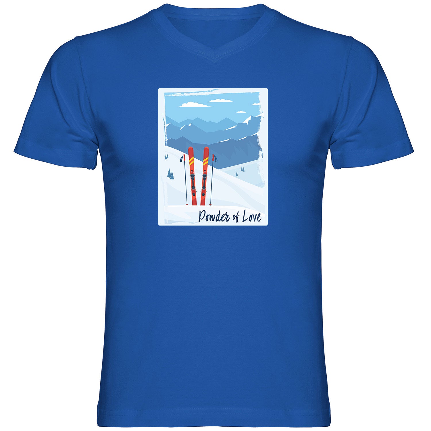 Powder of Love Herren Tshirt V-Ausschnitt - Datschi Trachten