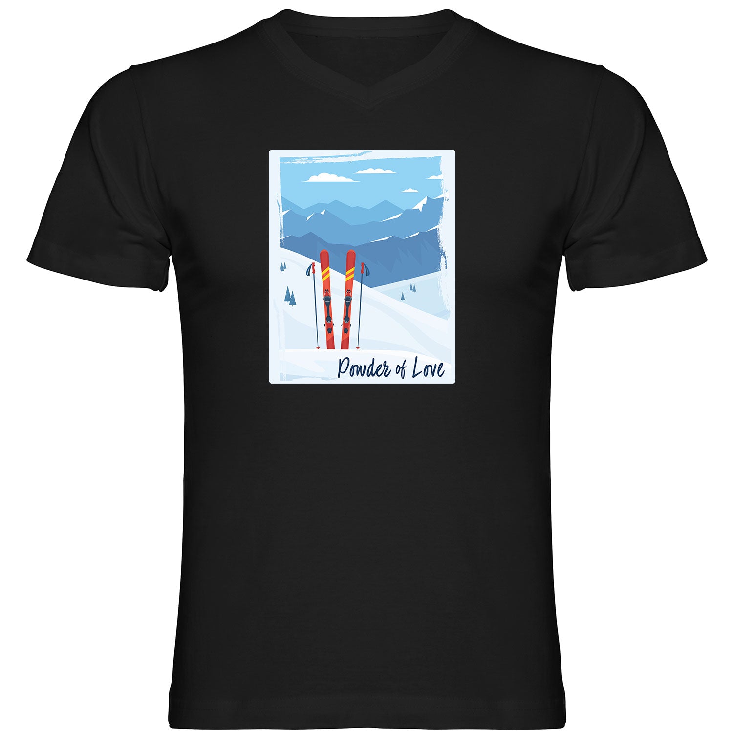 Powder of Love Herren Tshirt V-Ausschnitt - Datschi Trachten