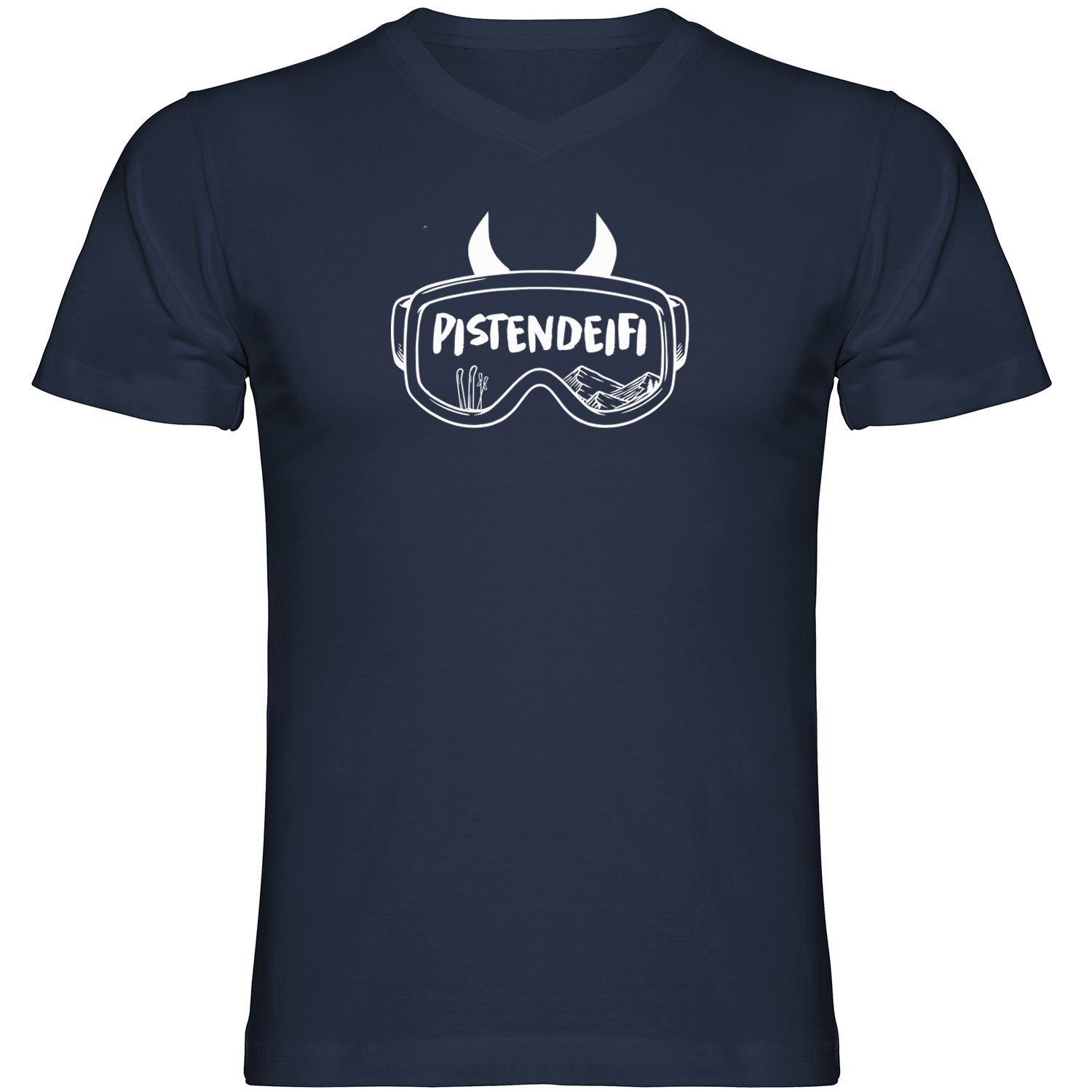 Pistendeifi Tshirt Herren V-Ausschnitt - Datschi Trachten