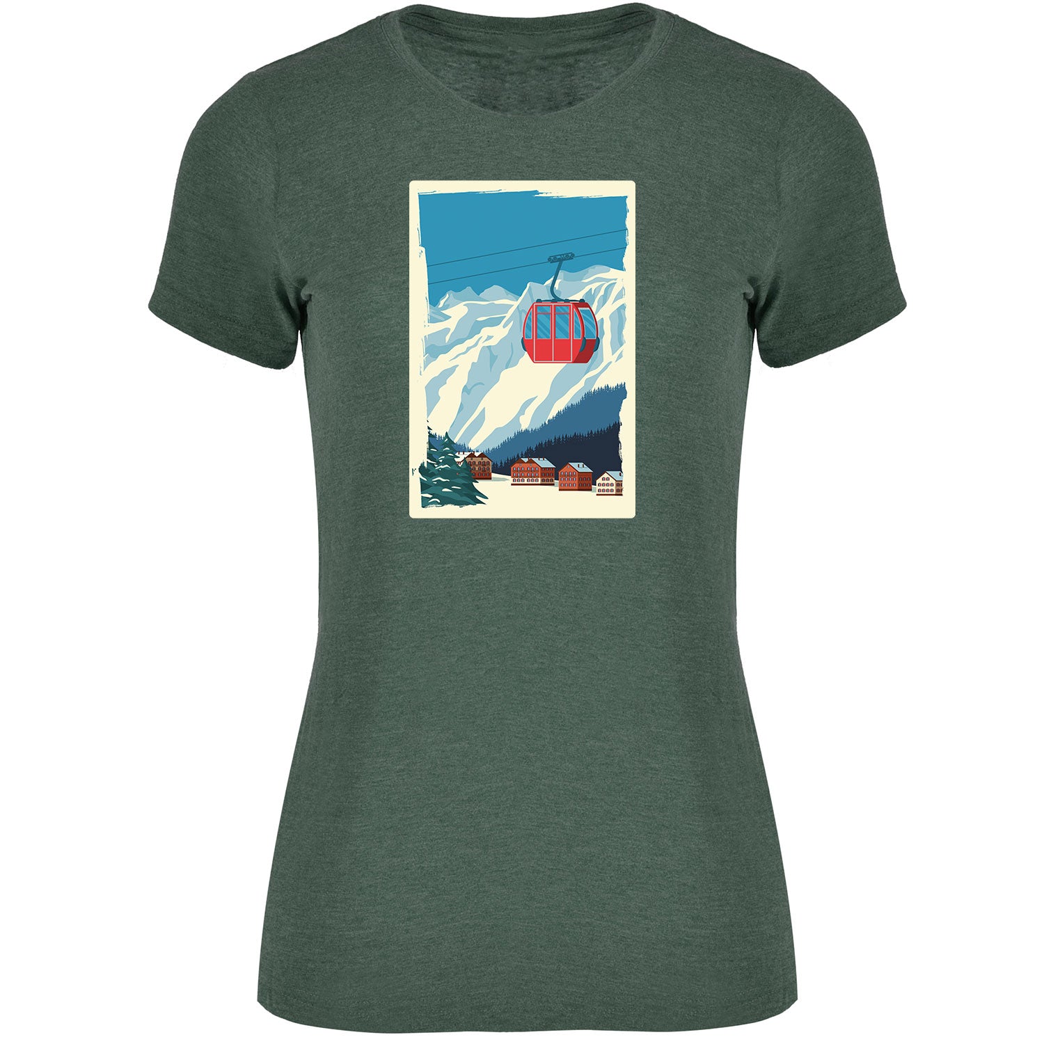 Skifoan Damen Tshirt - Datschi Trachten