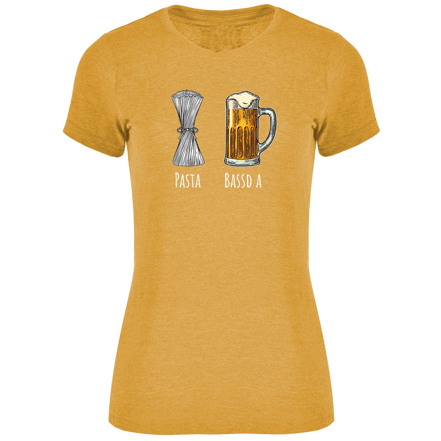 Pasta - Bassd a Bier Damen Tshirt