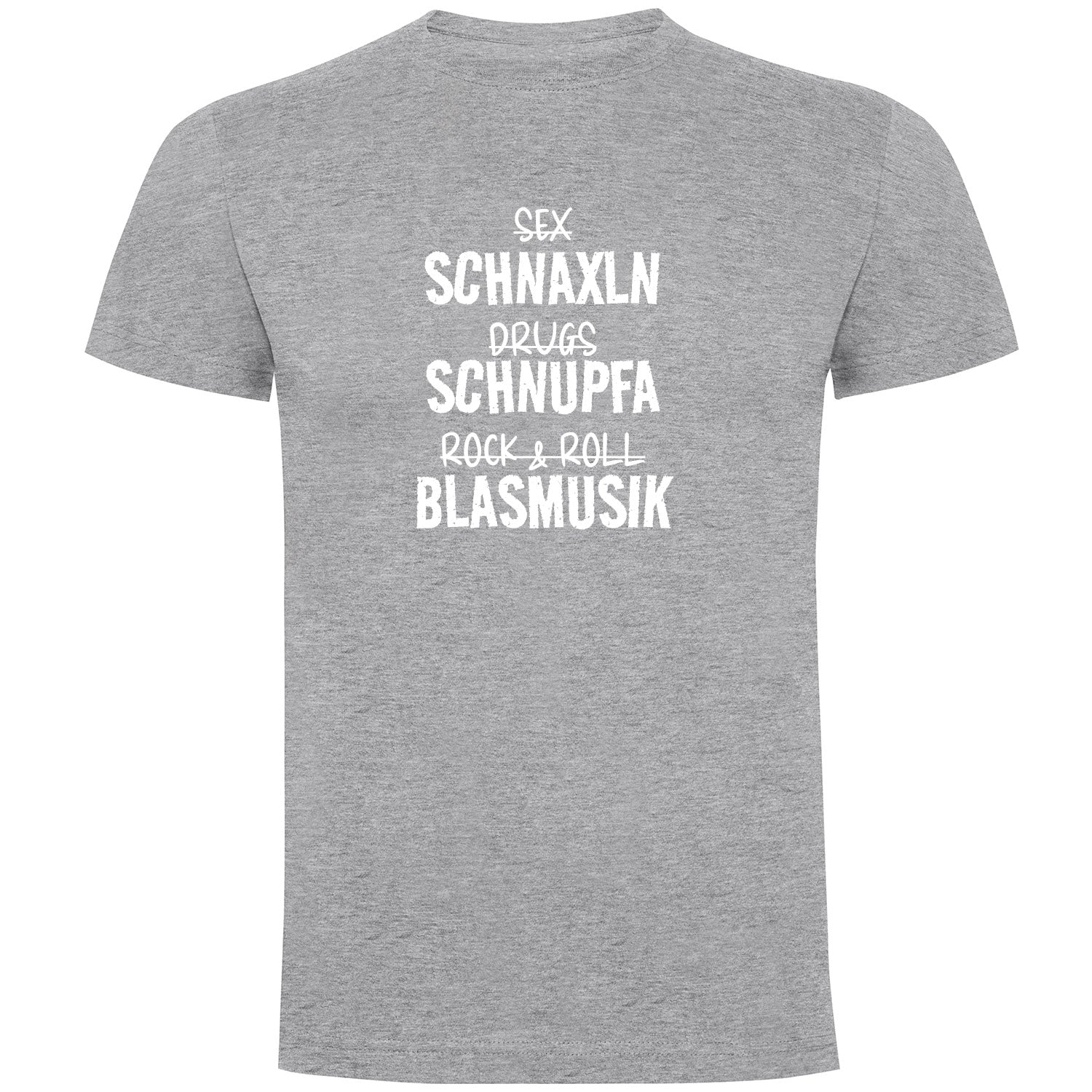 Schnaxln Schnupfa Blasmusik Herren T-shirt