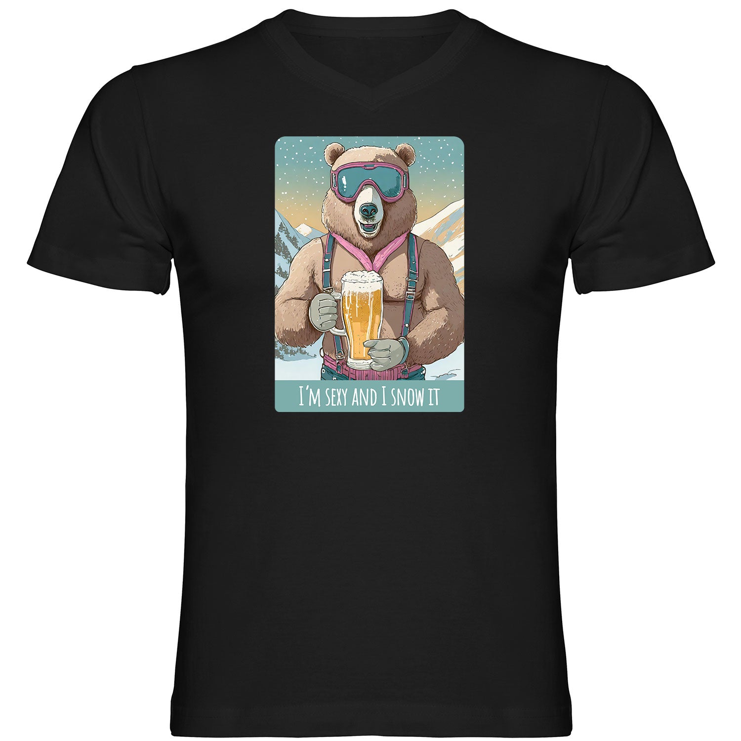I´m sexy and I snow it Herren Tshirt V-Ausschnitt