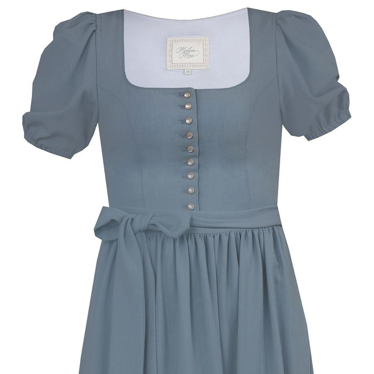 Madame Marie Dirndl Alisora Taubenblau 75cm - Datschi Trachten