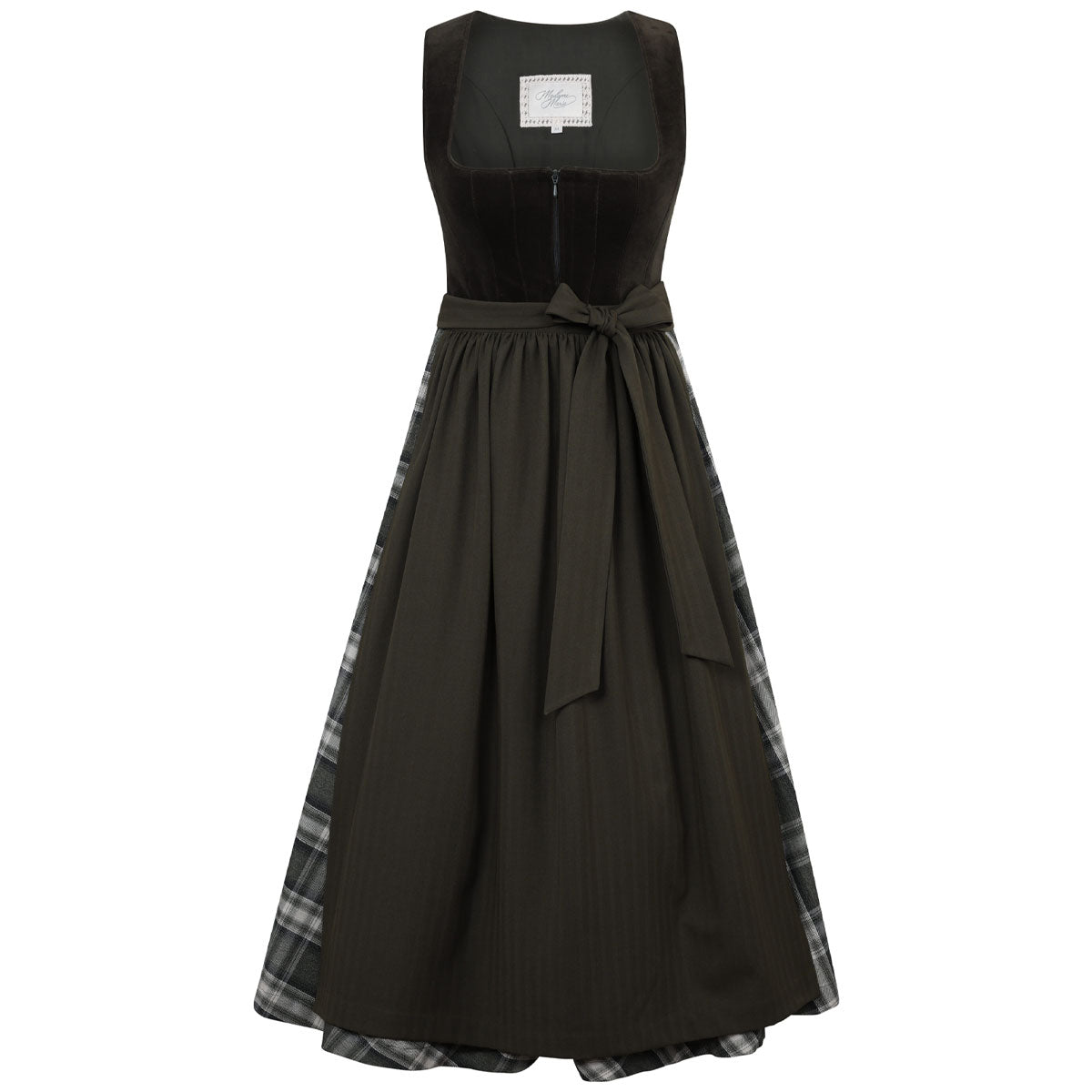 Madame Marie Dirndl Cyna Tanne Reißverschluss 75cm