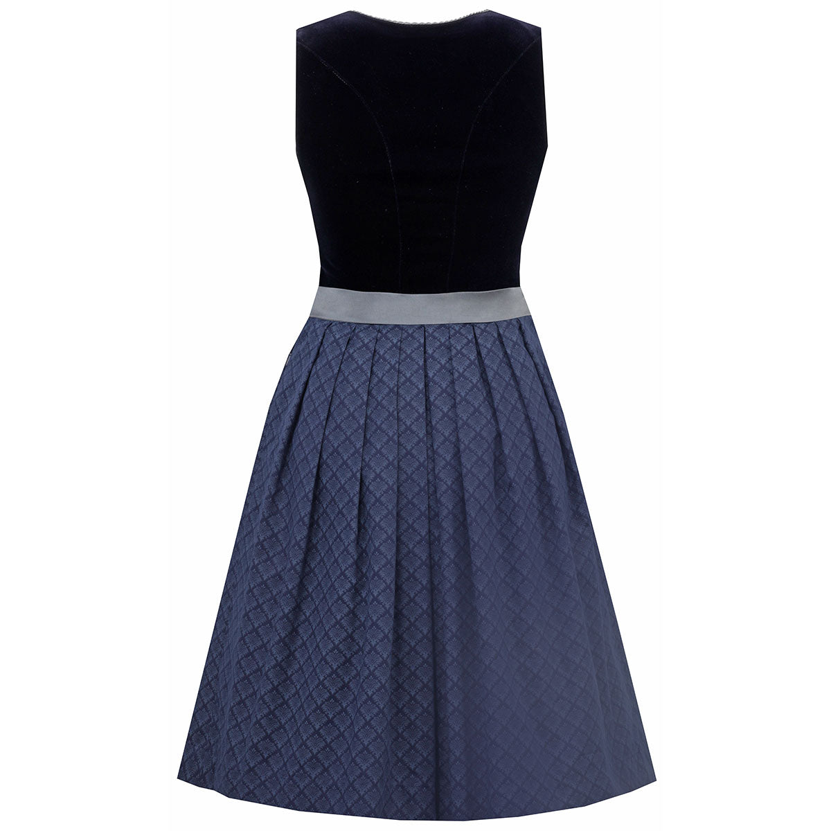 MarJo Dirndl Amorbach Nachblau Samt 65cm - Datschi Trachten